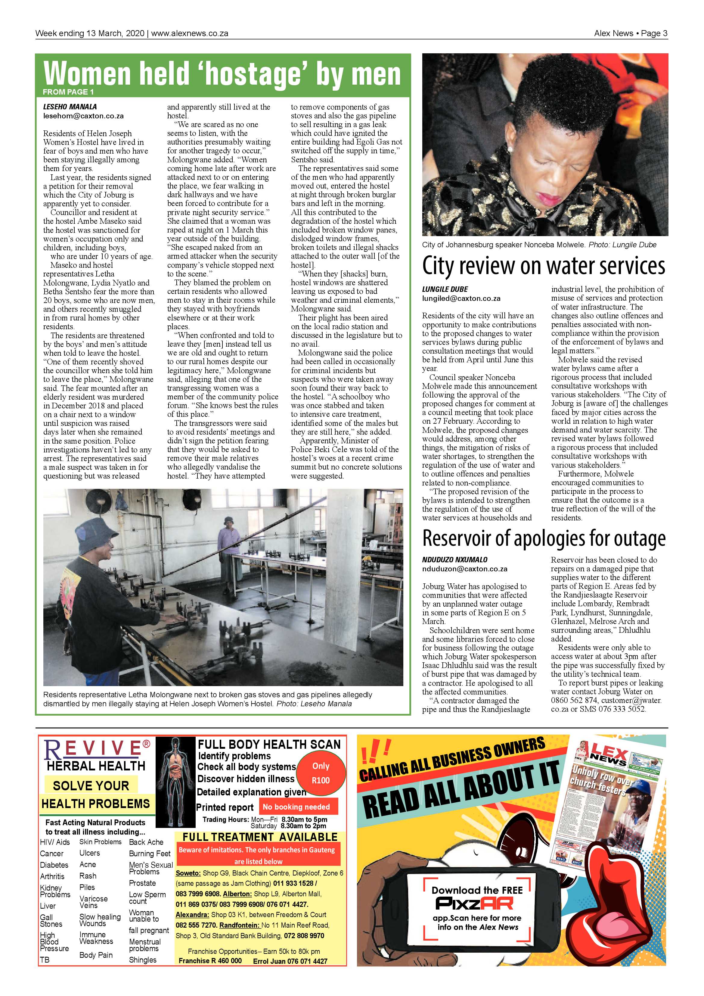 Alex News 13 March 2020 page 3