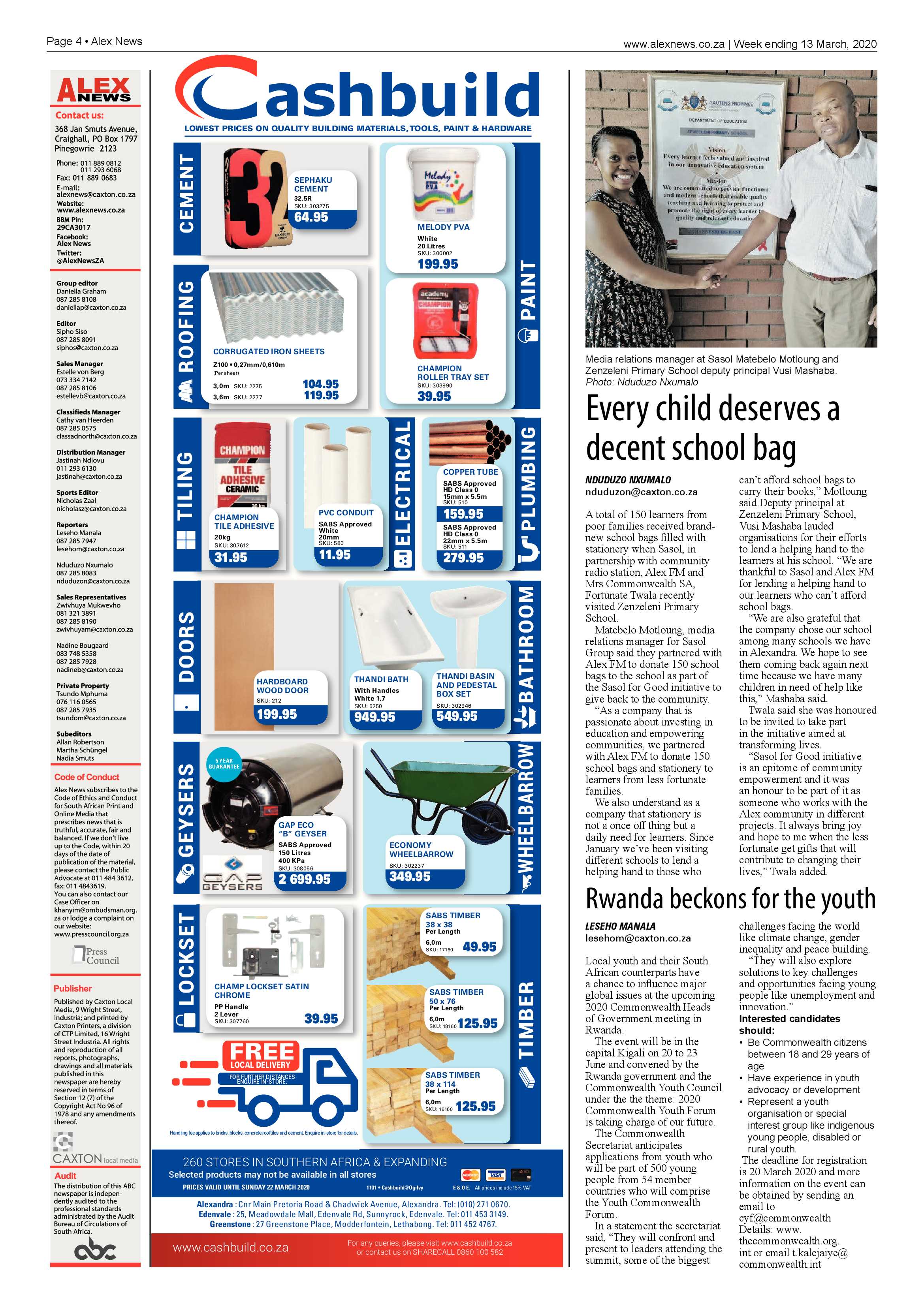 Alex News 13 March 2020 page 4
