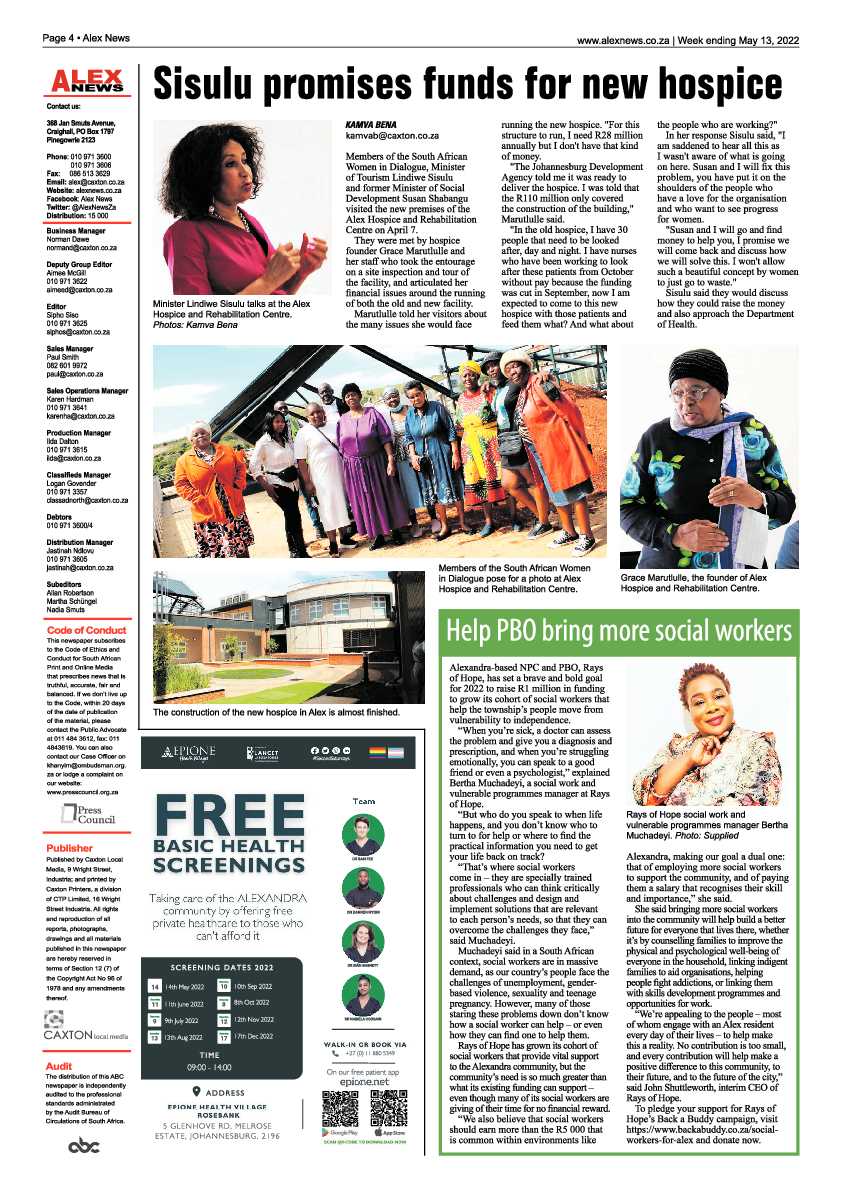 Alex News 13 May 2022 page 4