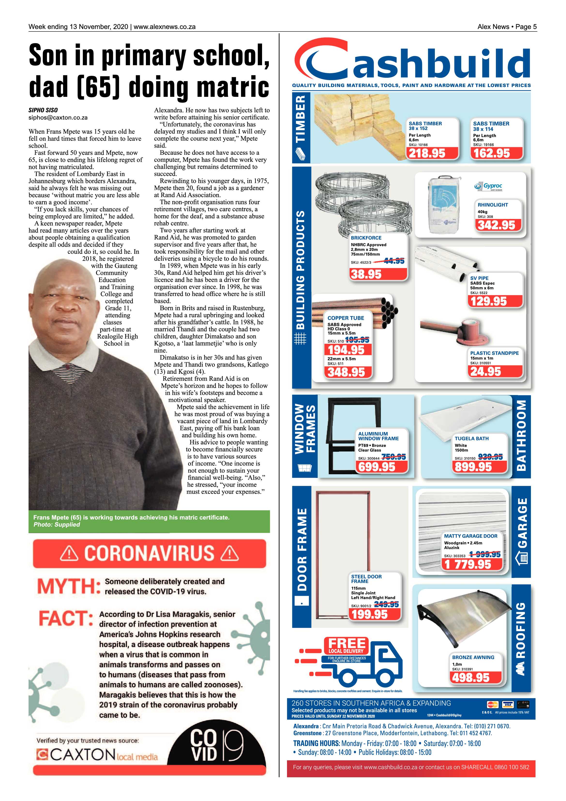 Alex News 13 November 2020 page 5