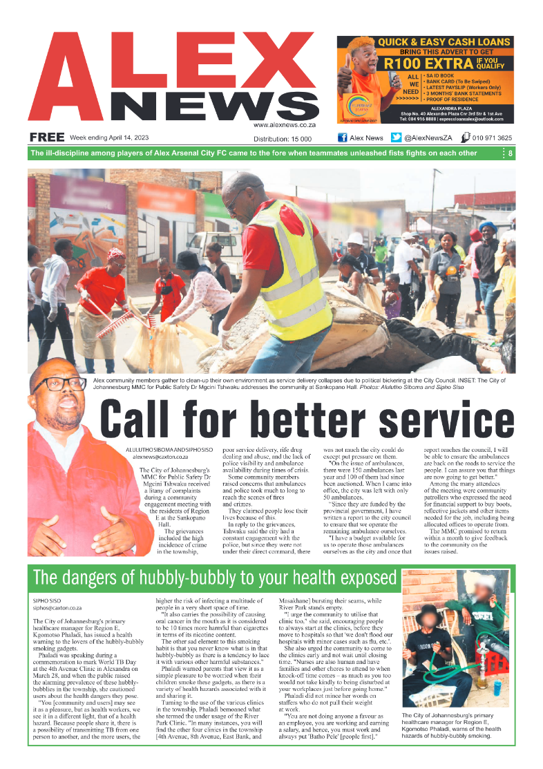 Alex News 14 April 2023 page 1