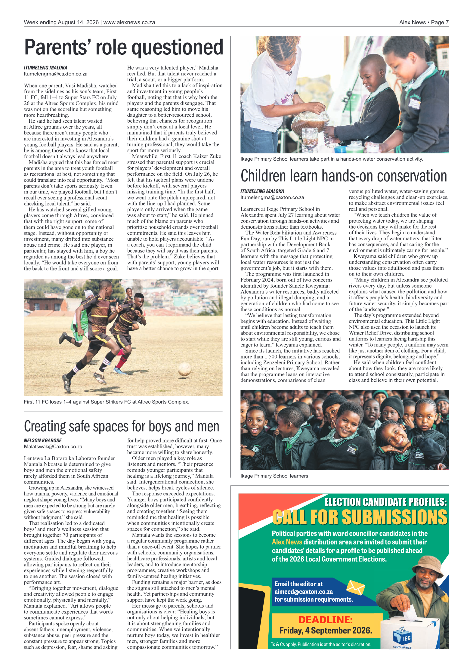 Alex News 14 August 2026 page 7