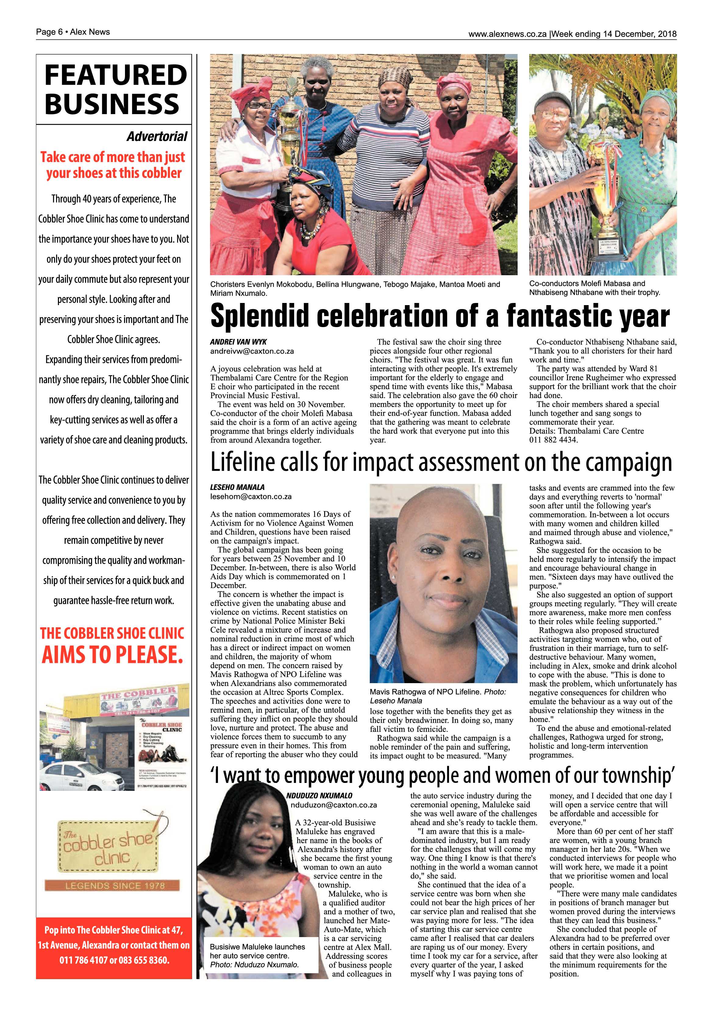 Alex News 14 December, 2018 page 6