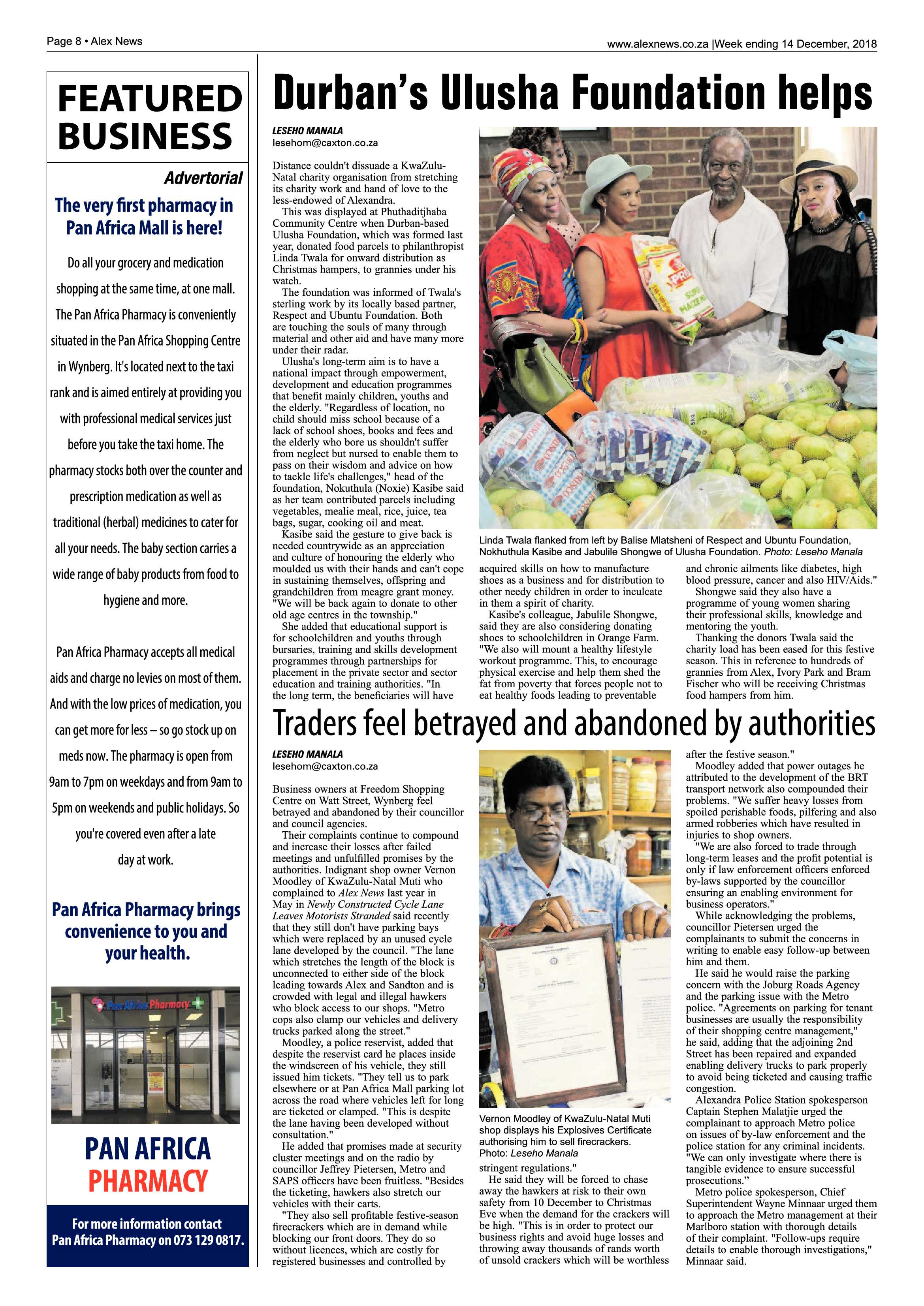 Alex News 14 December, 2018 page 8
