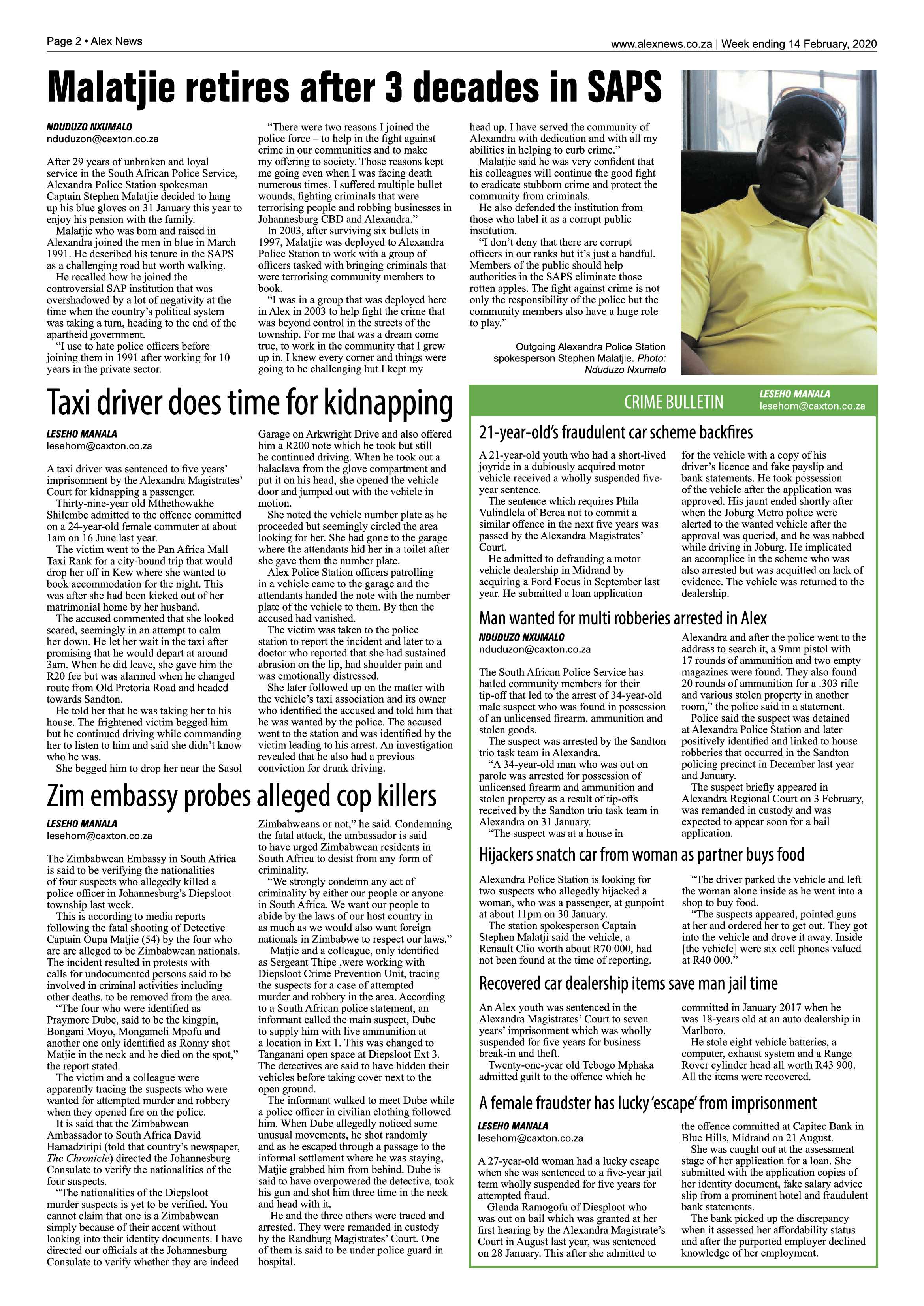 Alex News 14 February 2020 page 2