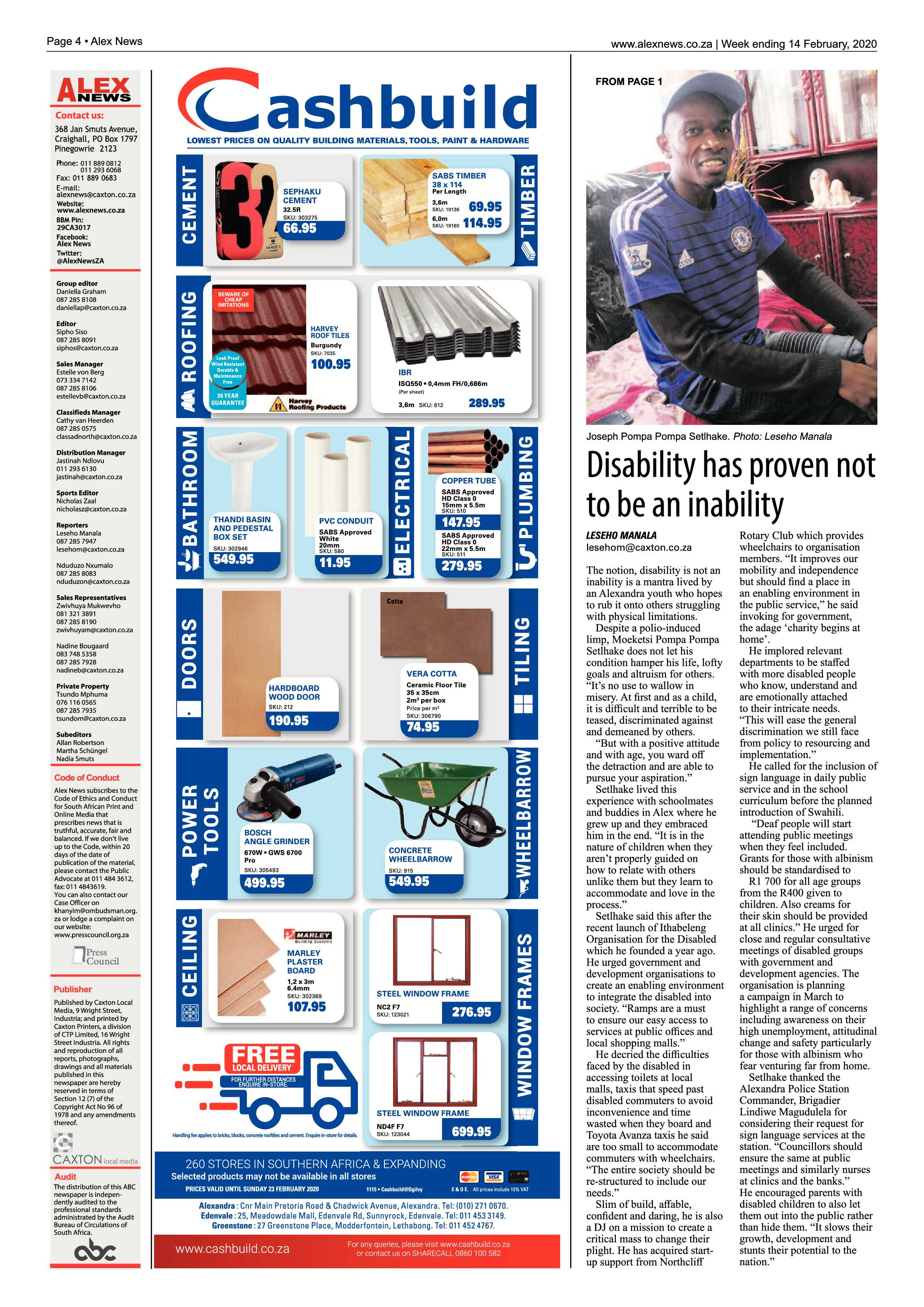 Alex News 14 February 2020 page 4