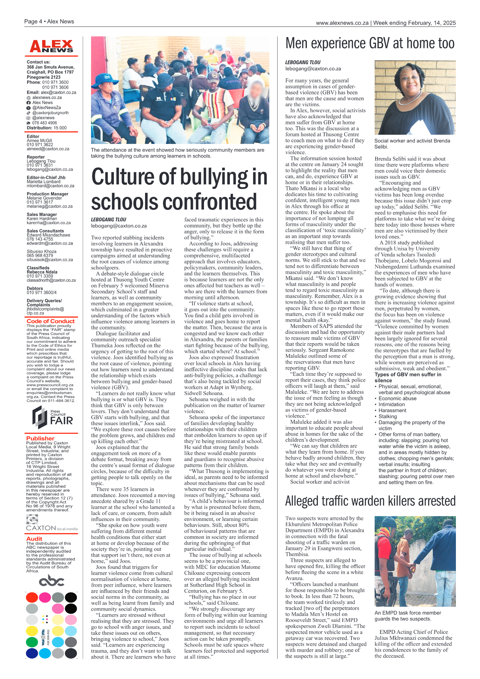 Alex News 14 February 2025 page 4