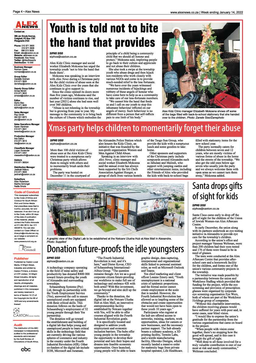 Alex News 14 January 2022 page 4