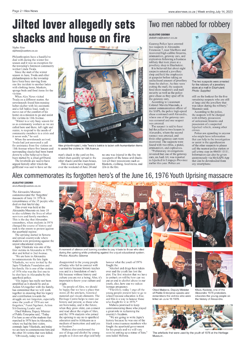 Alex News 14 July 2023 page 2