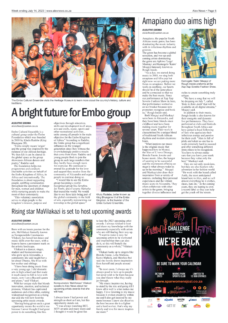 Alex News 14 July 2023 page 5