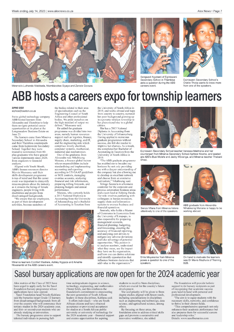 Alex News 14 July 2023 page 7