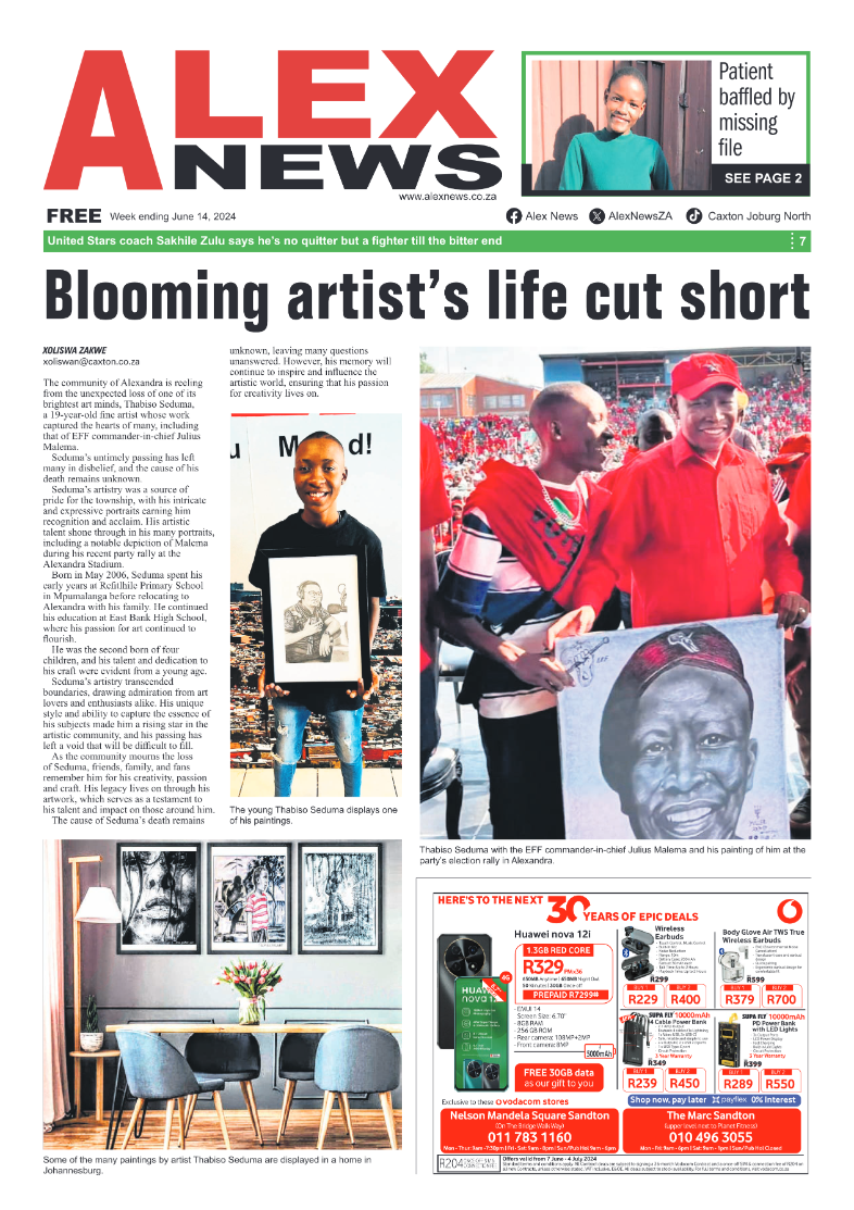 Alex News 14 June 2024 page 1