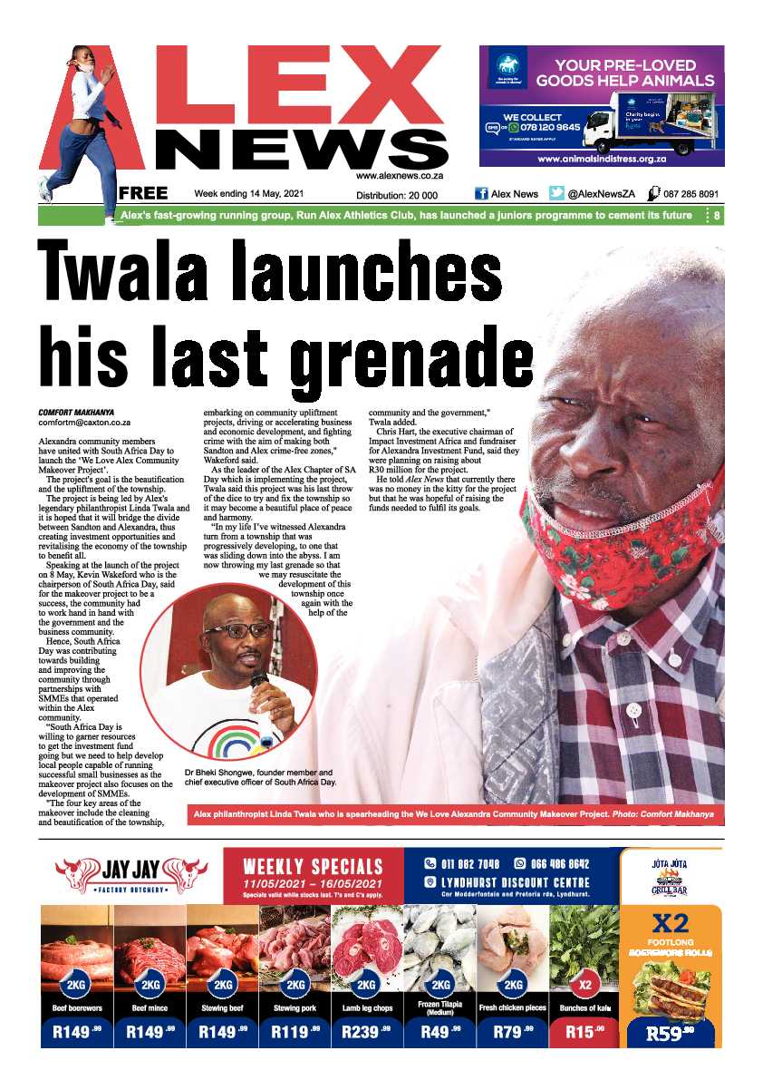 Alex News 14 May 2021 page 1