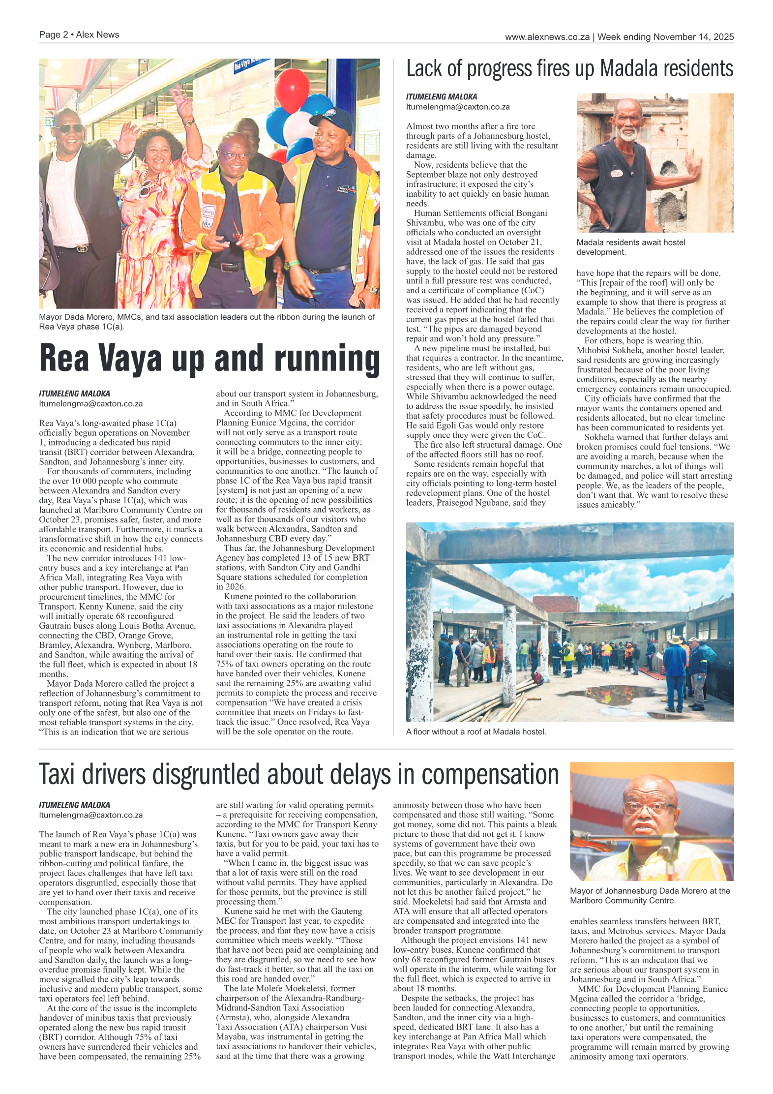 Alex News 14 November 2025 page 2
