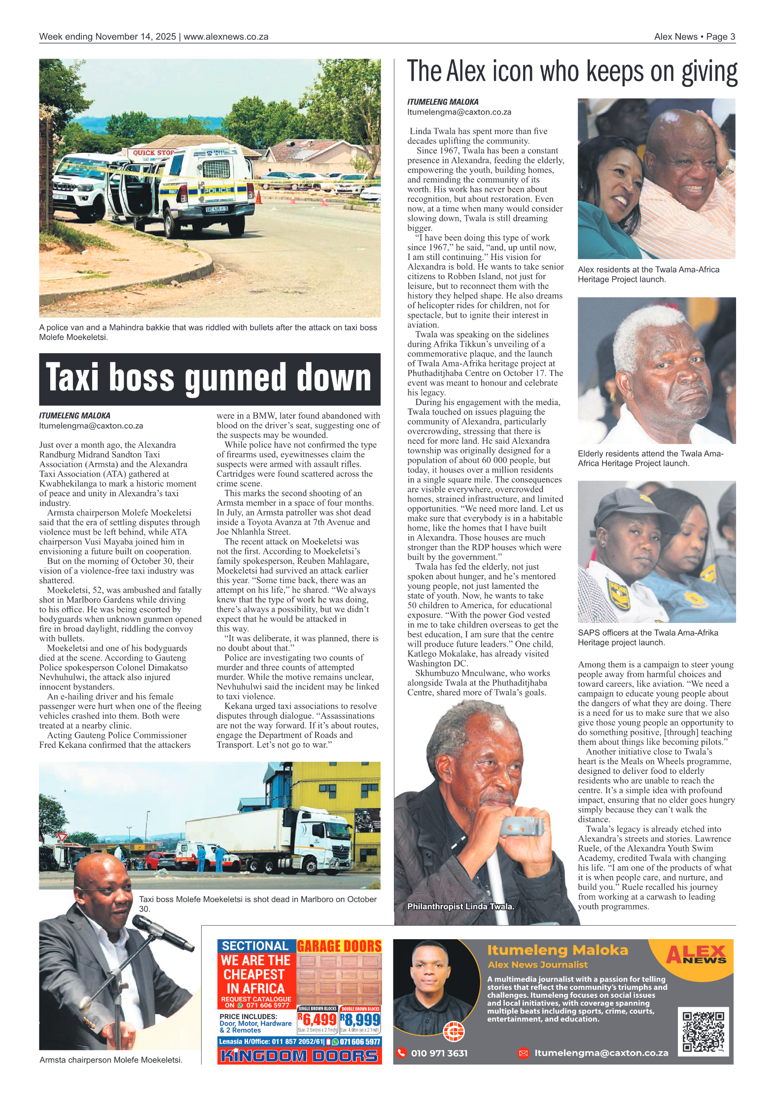 Alex News 14 November 2025 page 3