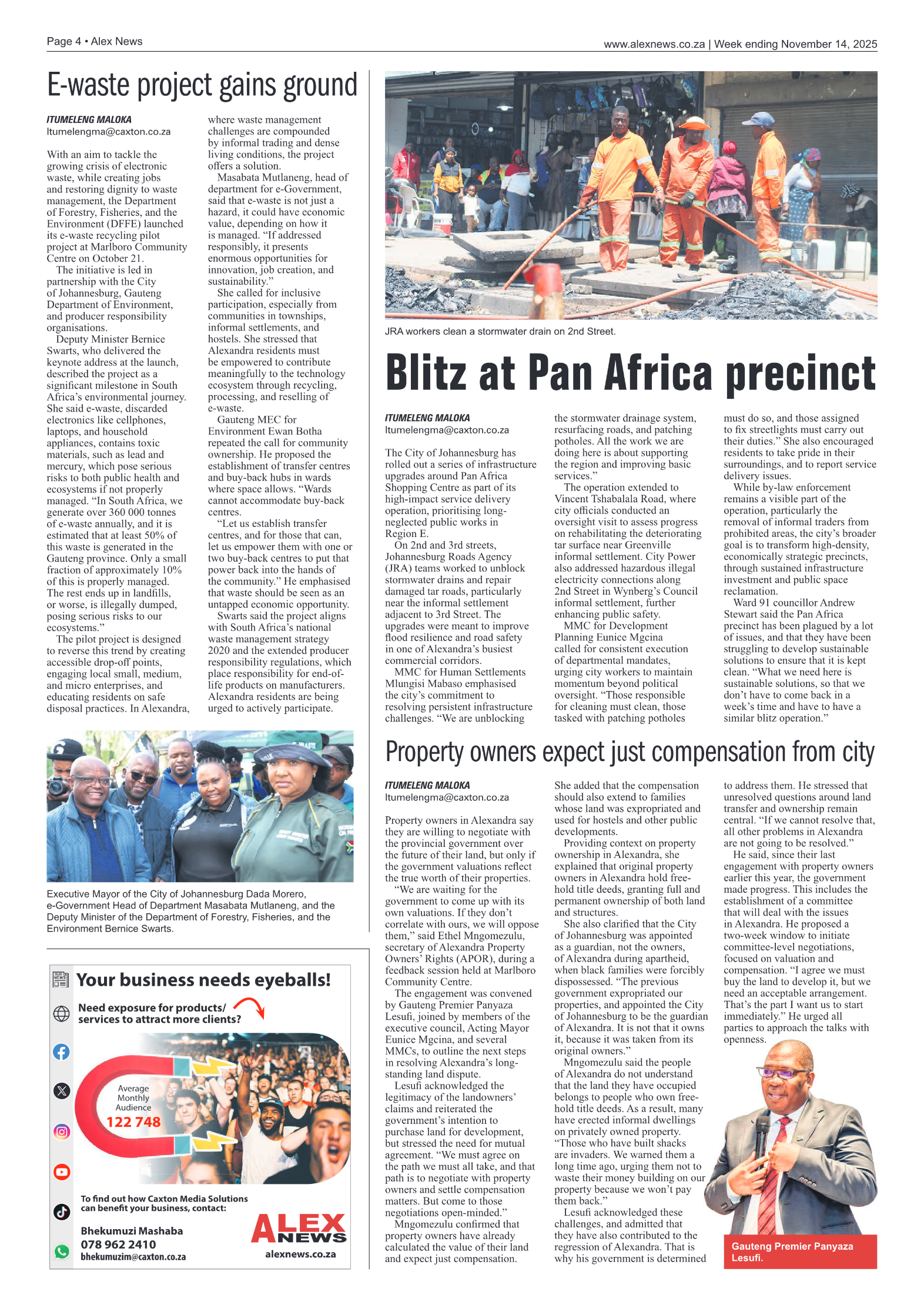 Alex News 14 November 2025 page 4