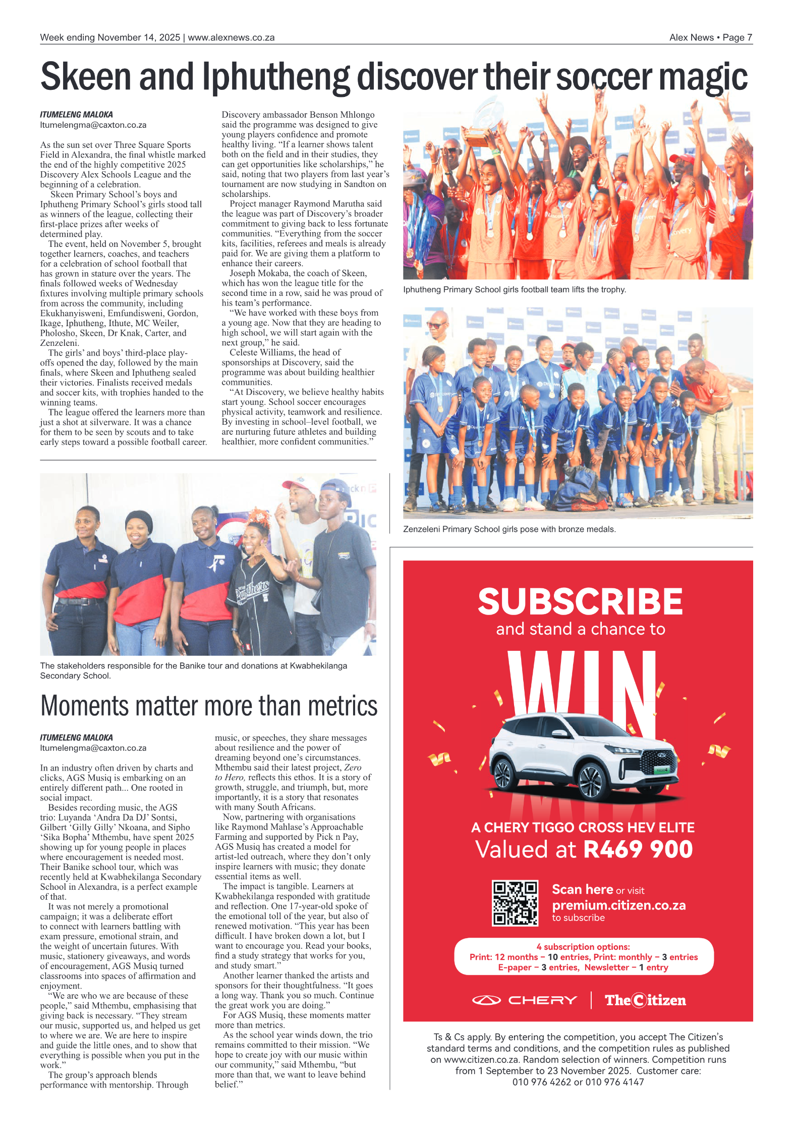 Alex News 14 November 2025 page 7