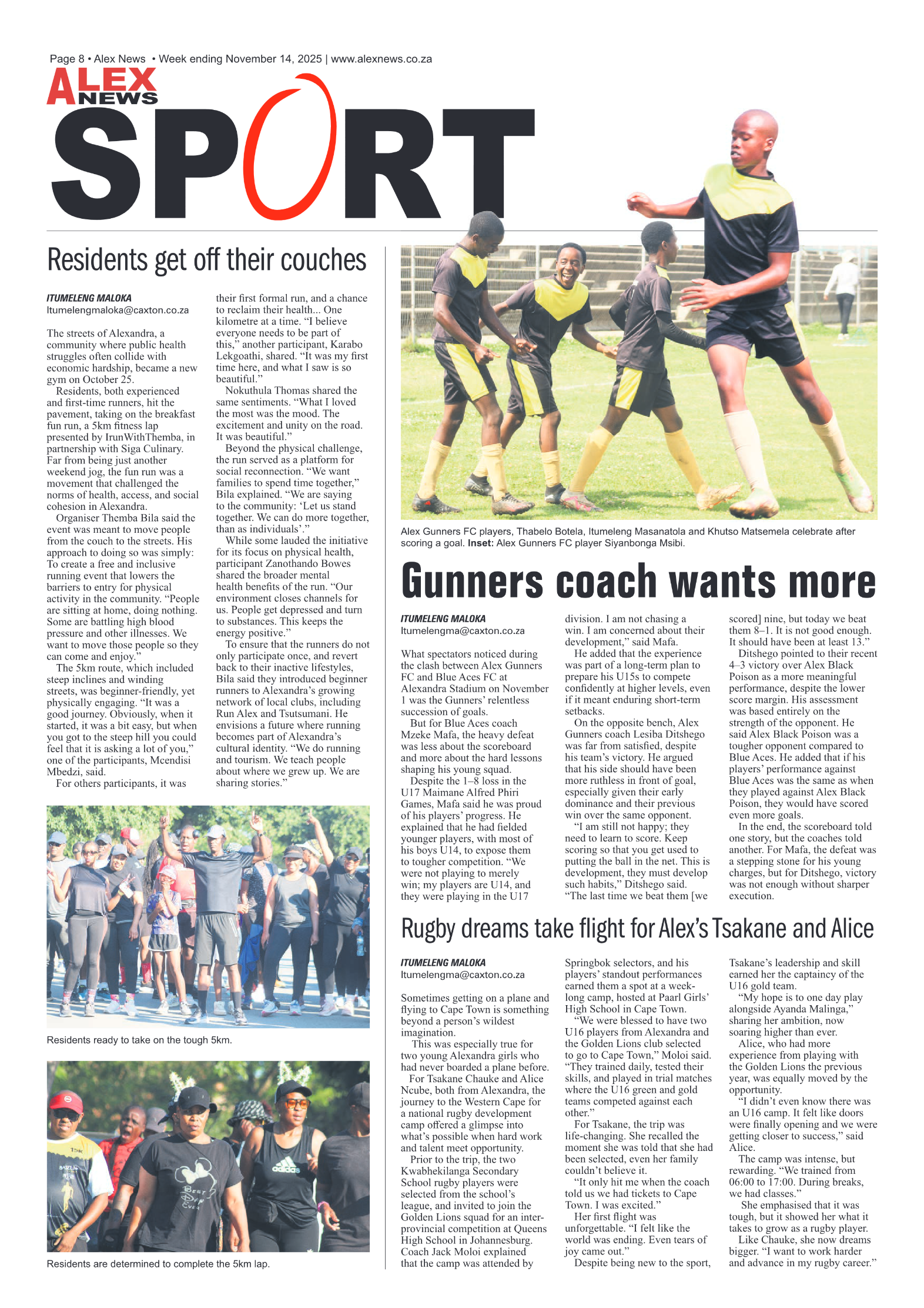 Alex News 14 November 2025 page 8