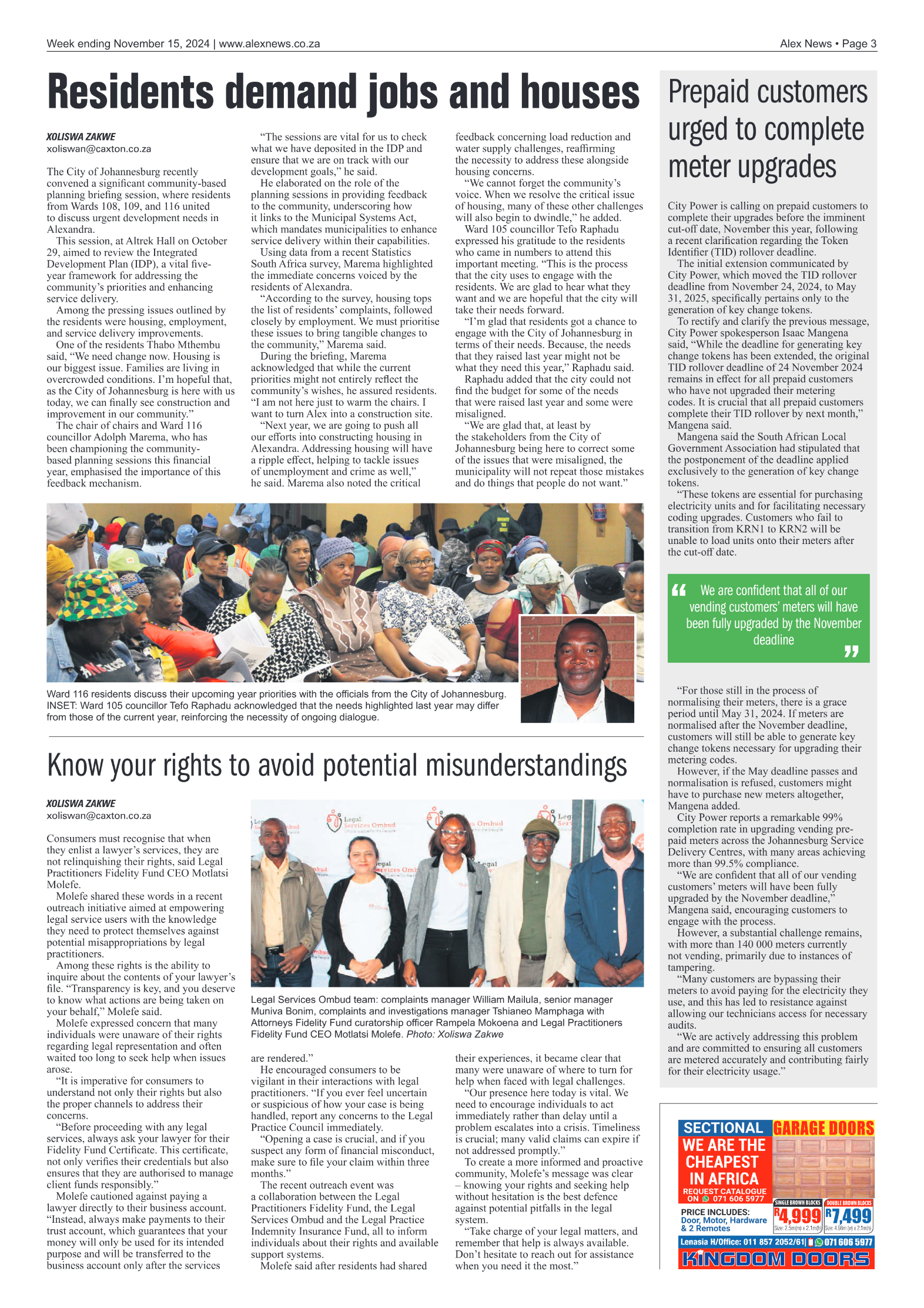 Alex News 15 November 2024 page 3