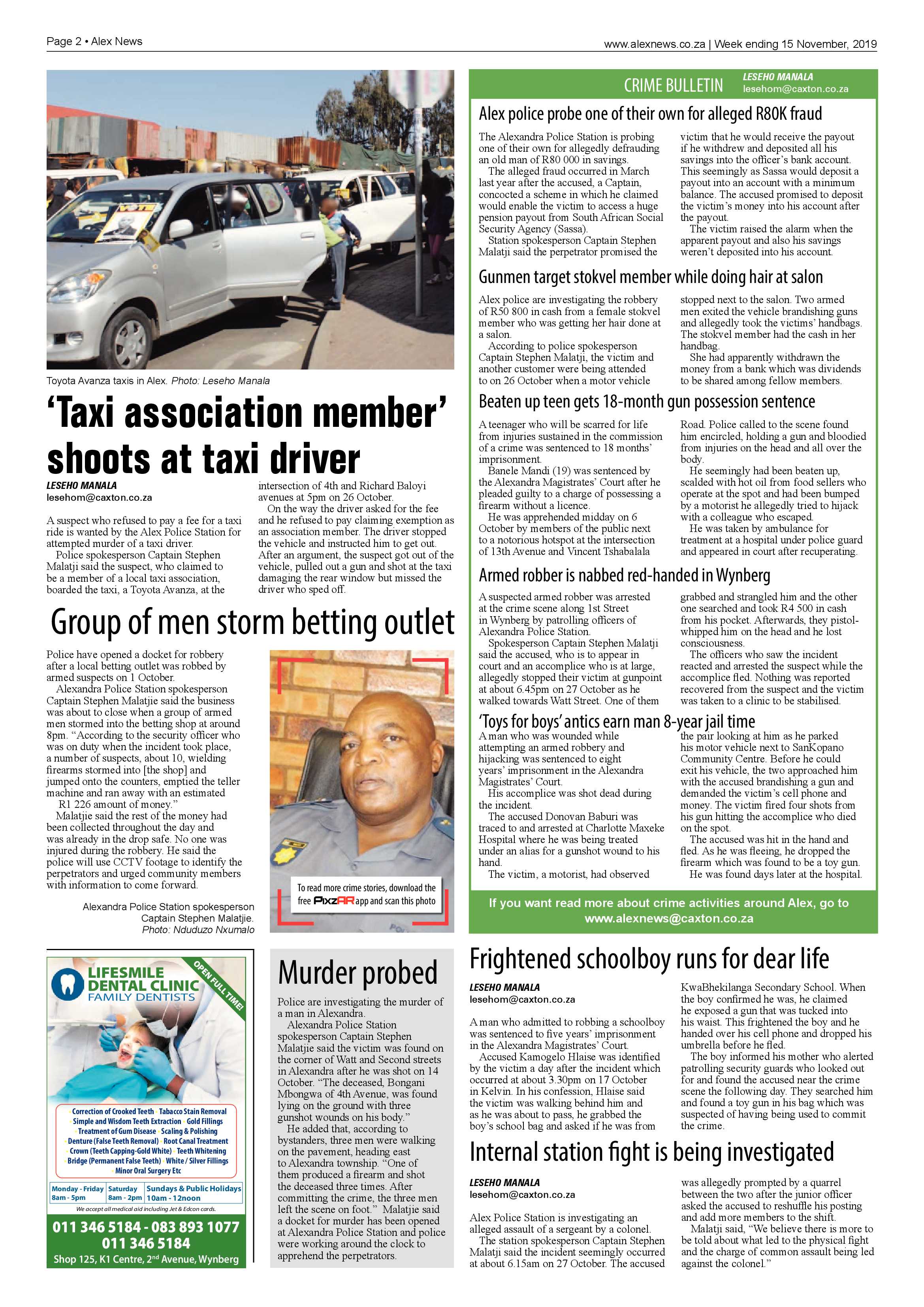 Alex News 15 November, 2019 page 2