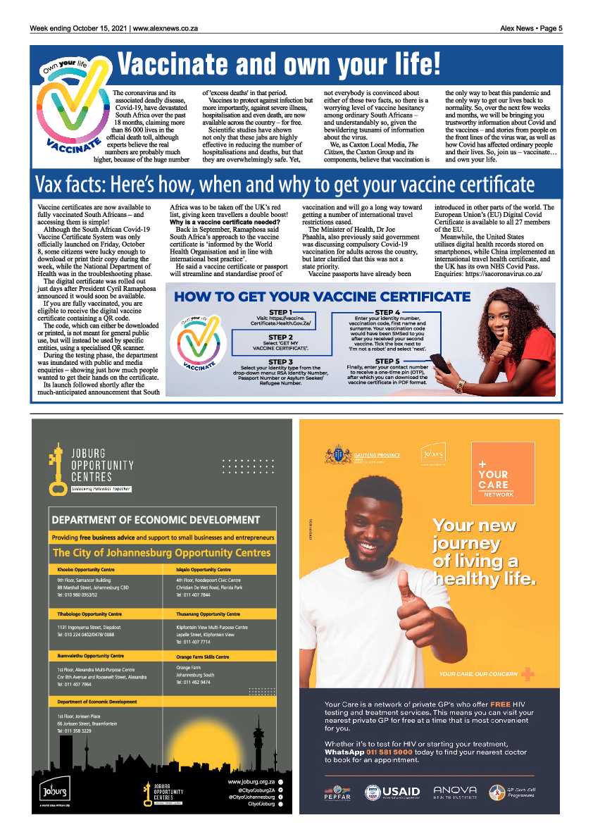 Alex News 15 October 2021 page 5