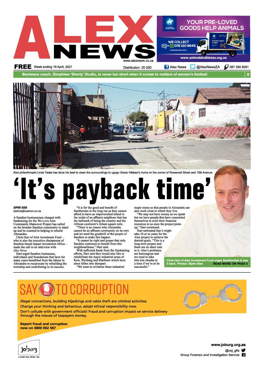 Alex News 16 April 2021 page 1