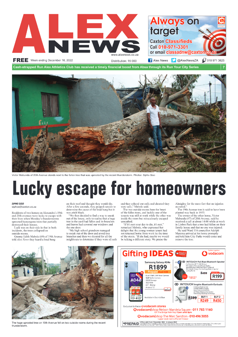 Alex News 16 Dec 2022 page 1