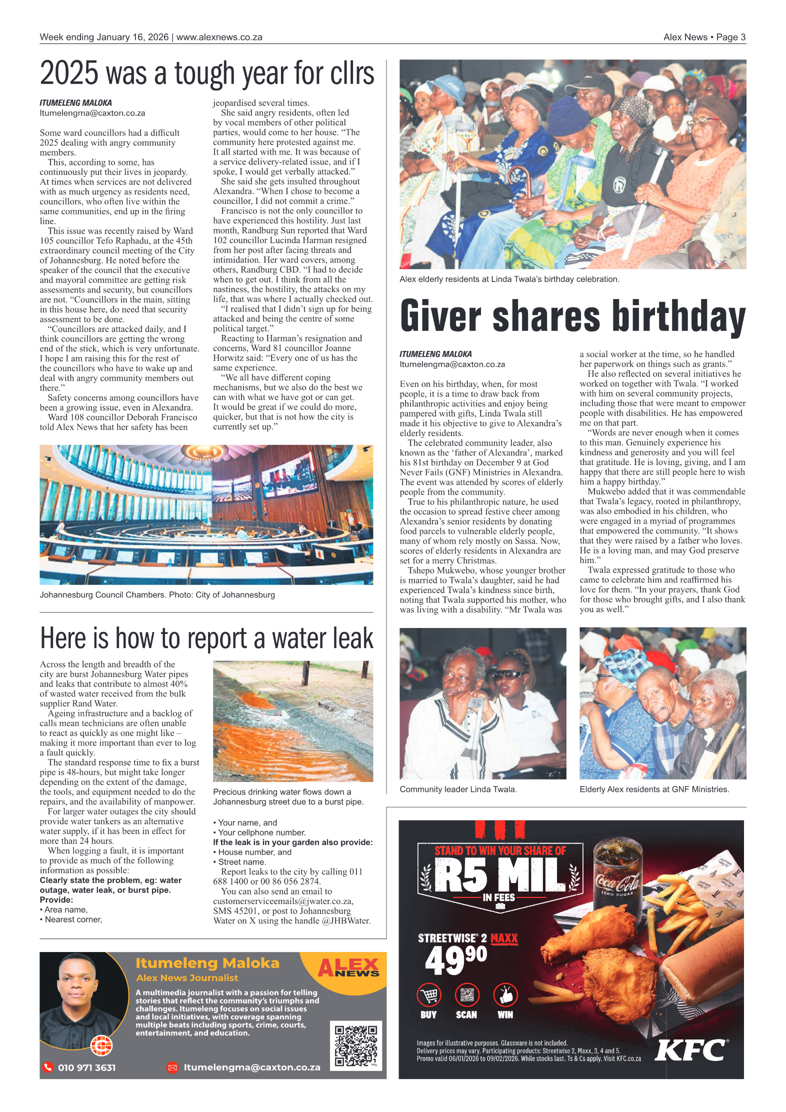 Alex News 16 January 2026 page 3
