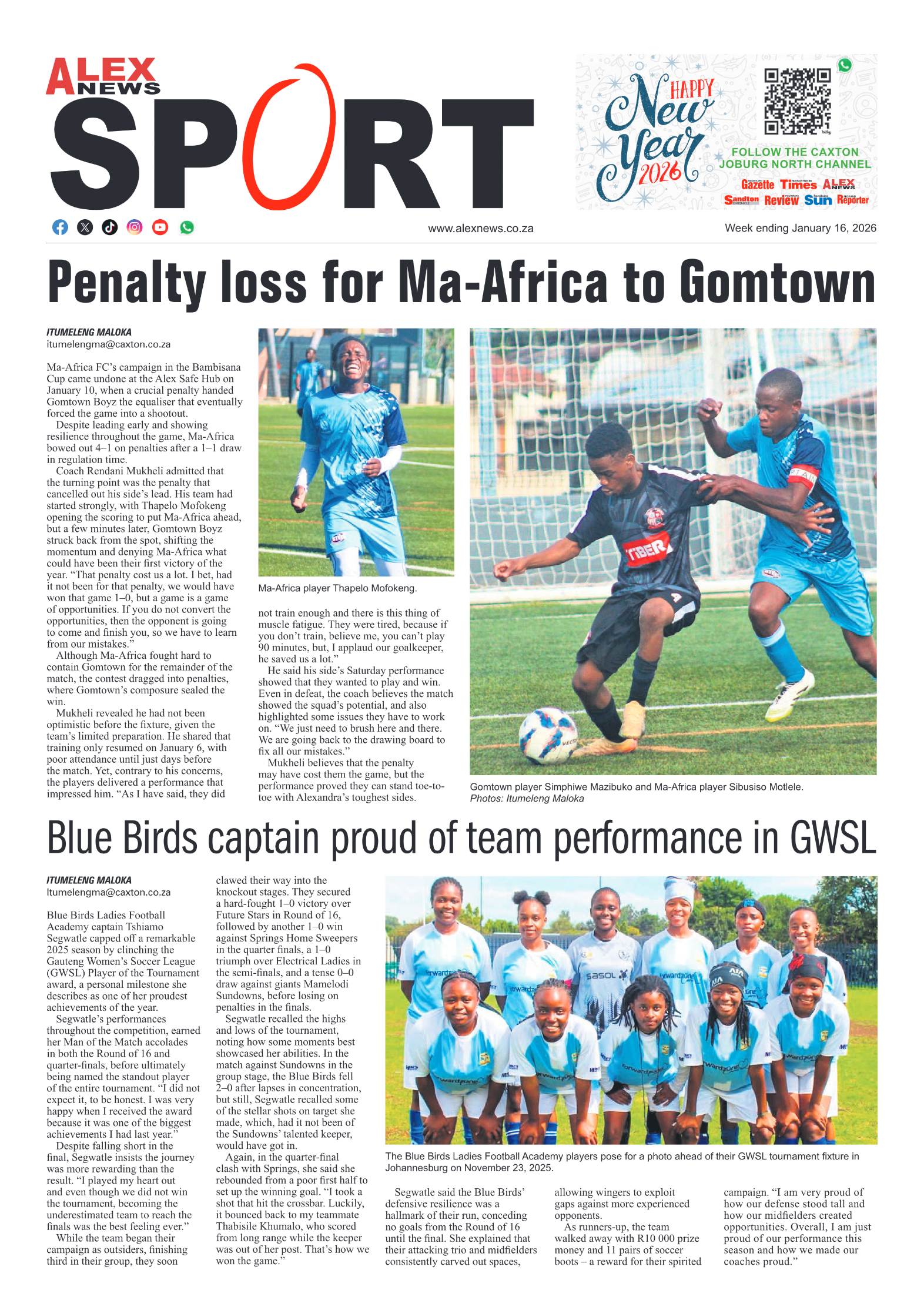 Alex News 16 January 2026 page 8