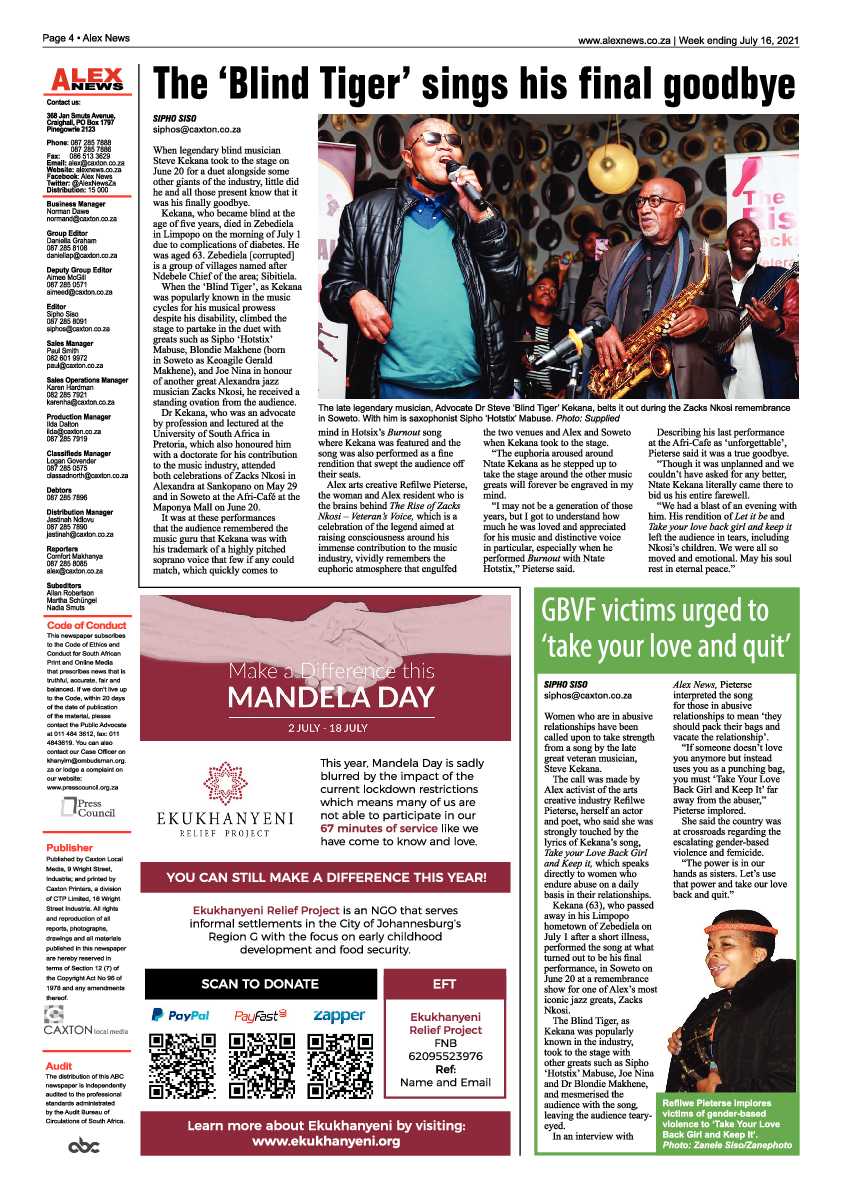 Alex News 16 July 2021 page 4