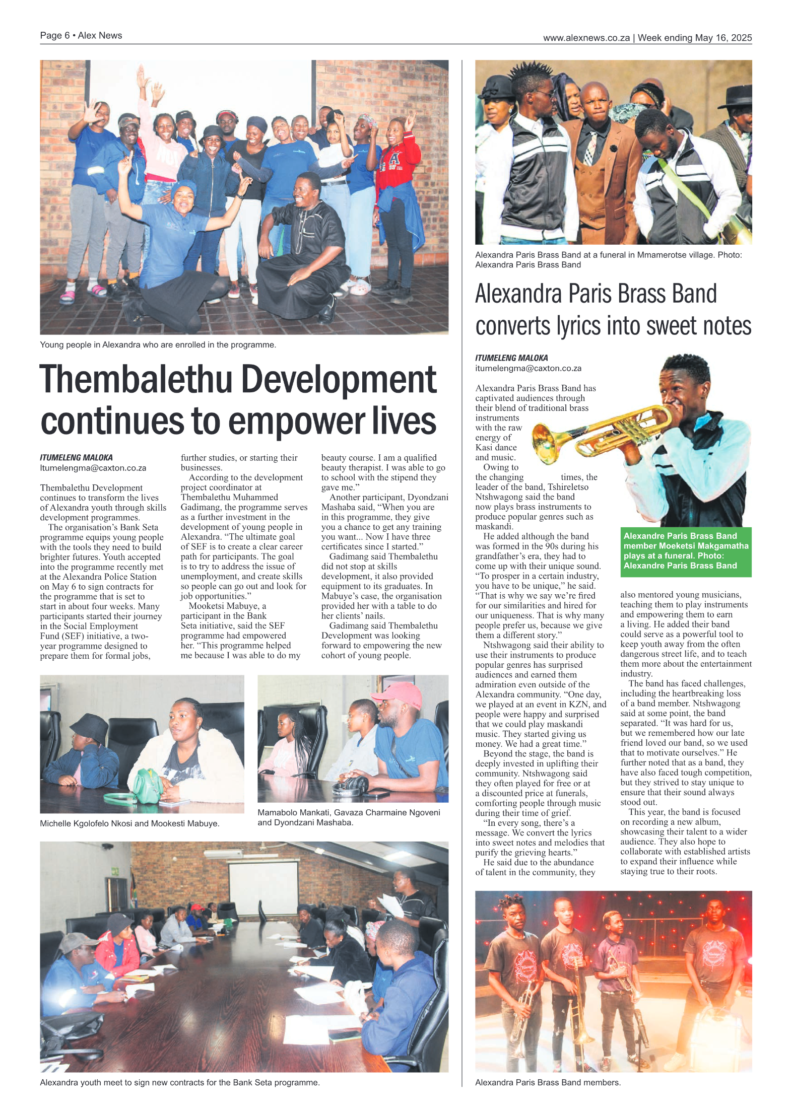 Alex News 16 May 2025 page 6