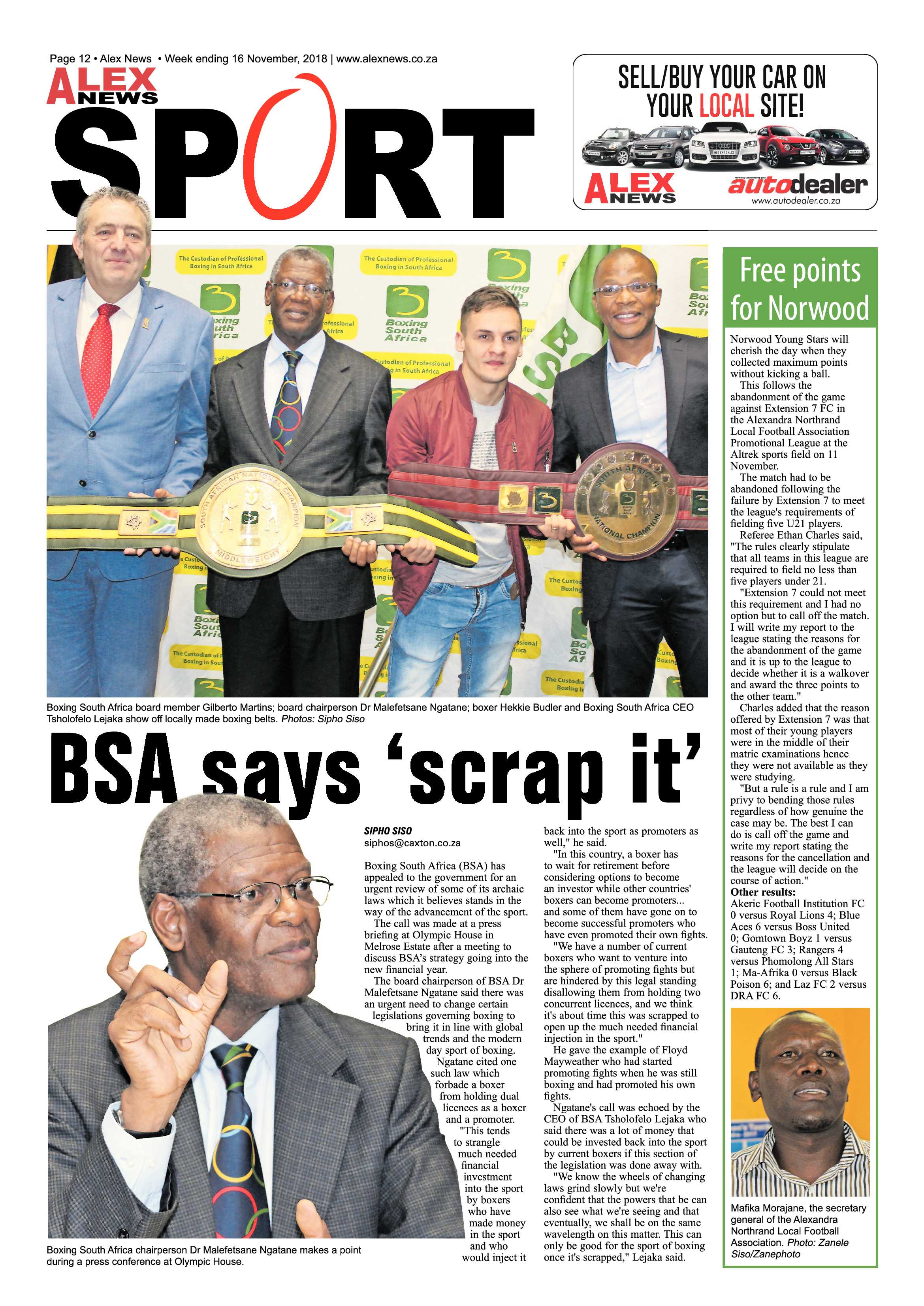 Alex News 16 November, 2018 page 12
