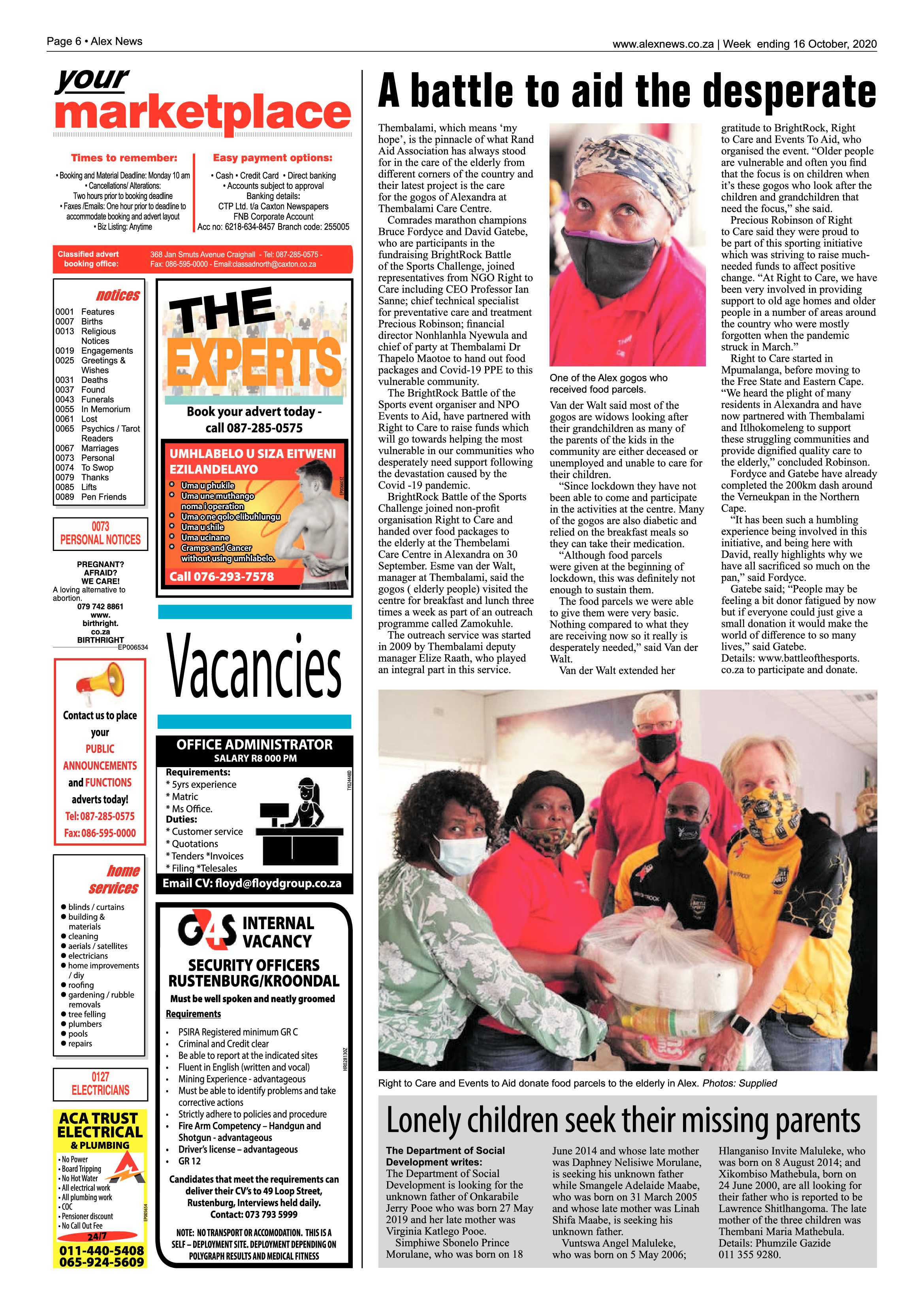 Alex News 16 October 2020 page 6