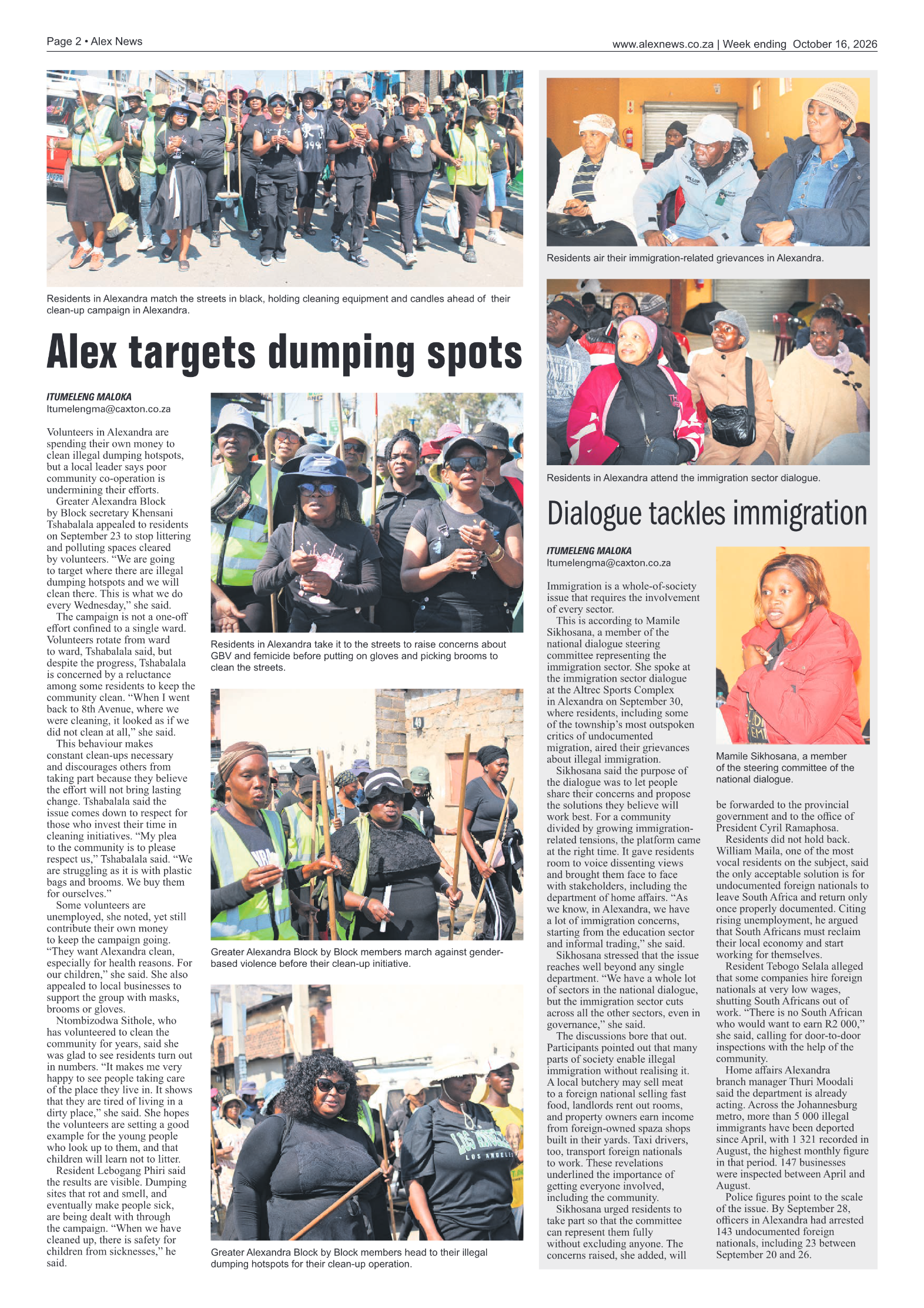 Alex News 16 October 2026 page 2