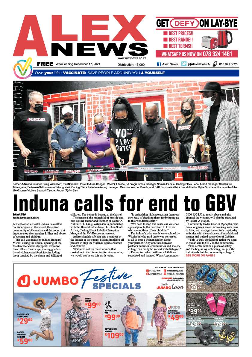 Alex News 17 December 2021 page 1