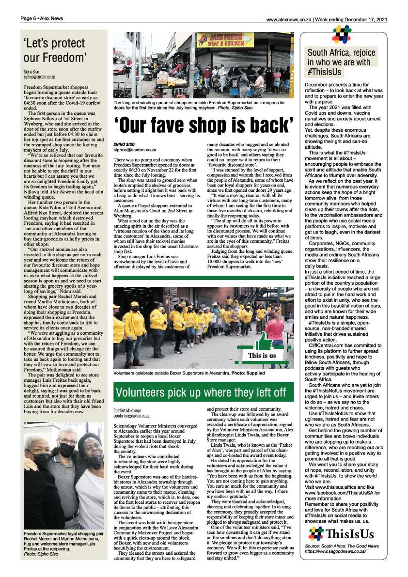 Alex News 17 December 2021 page 6