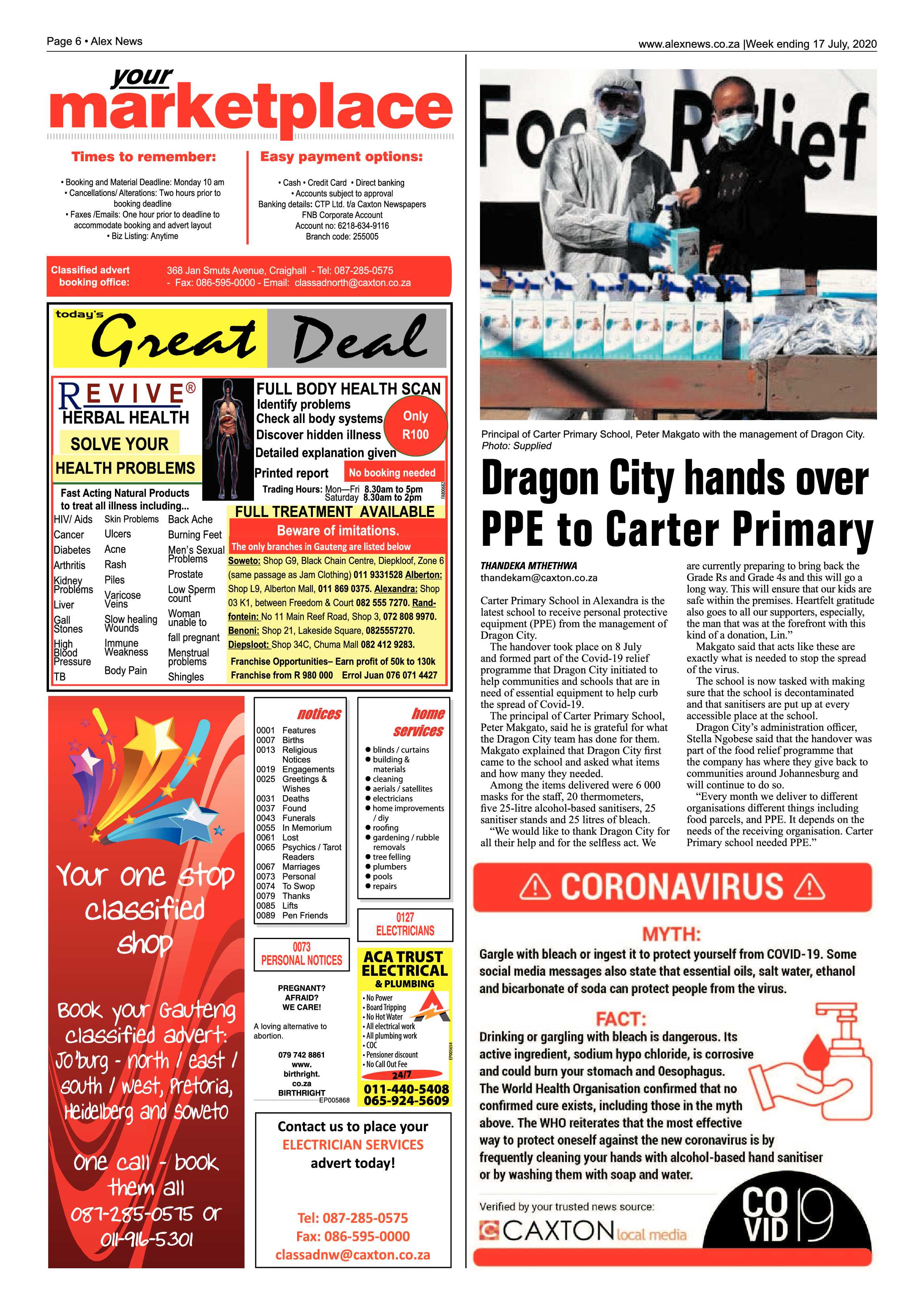 Alex News 17 July 2020 page 6