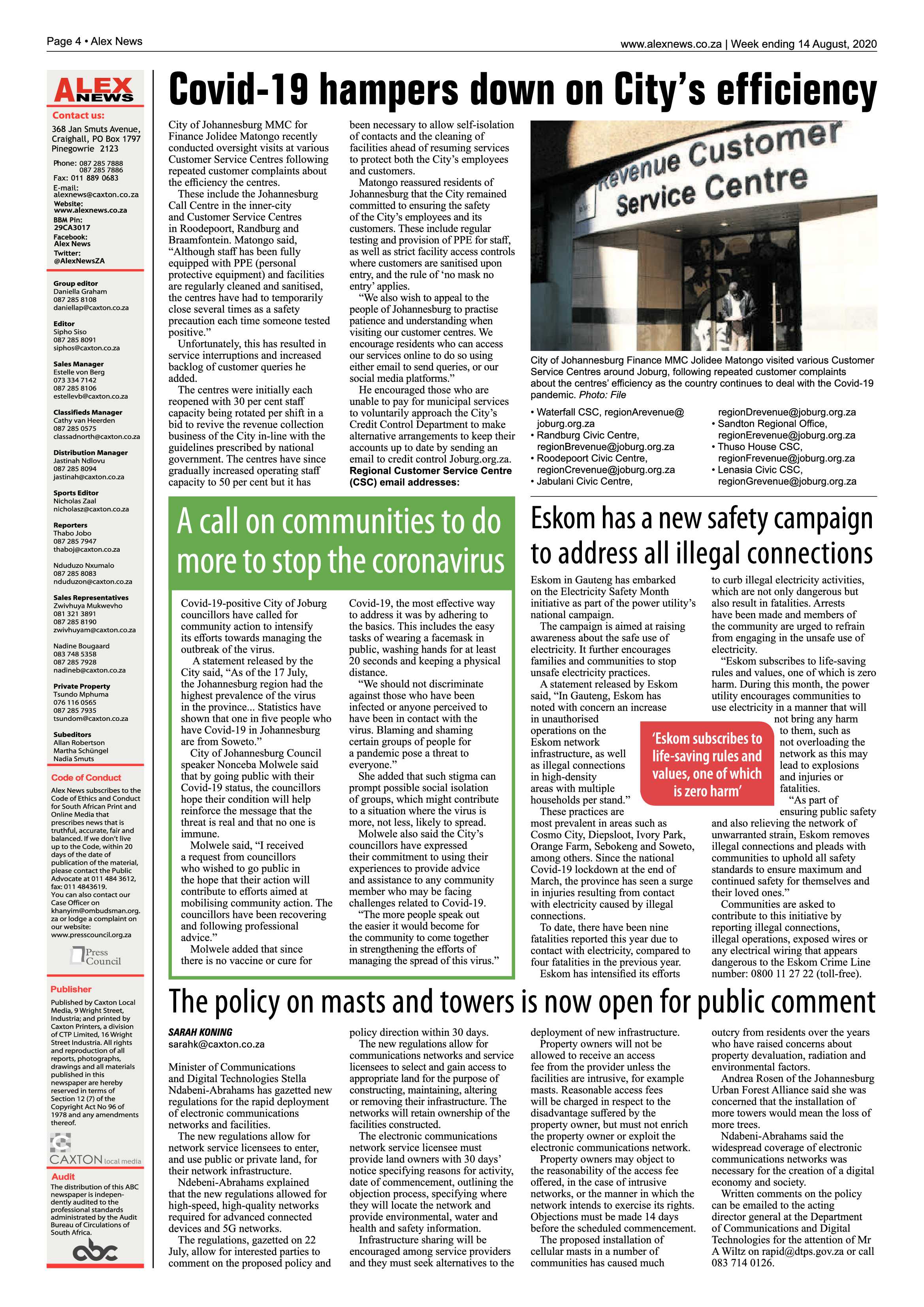 Alex News 14 August 2020 page 4