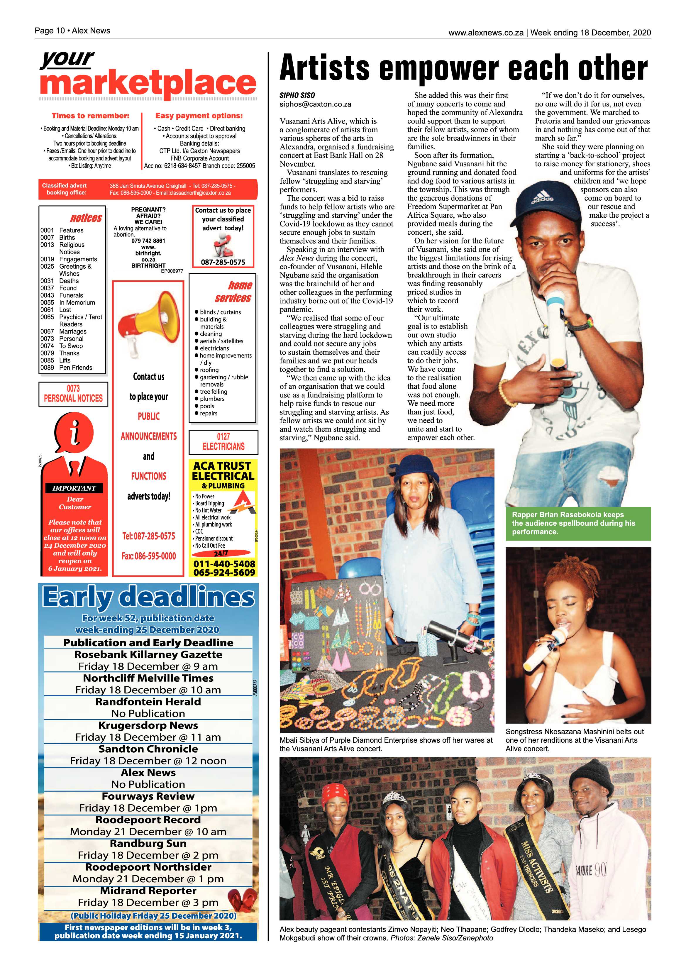 Alex News 18 December 2020 page 10