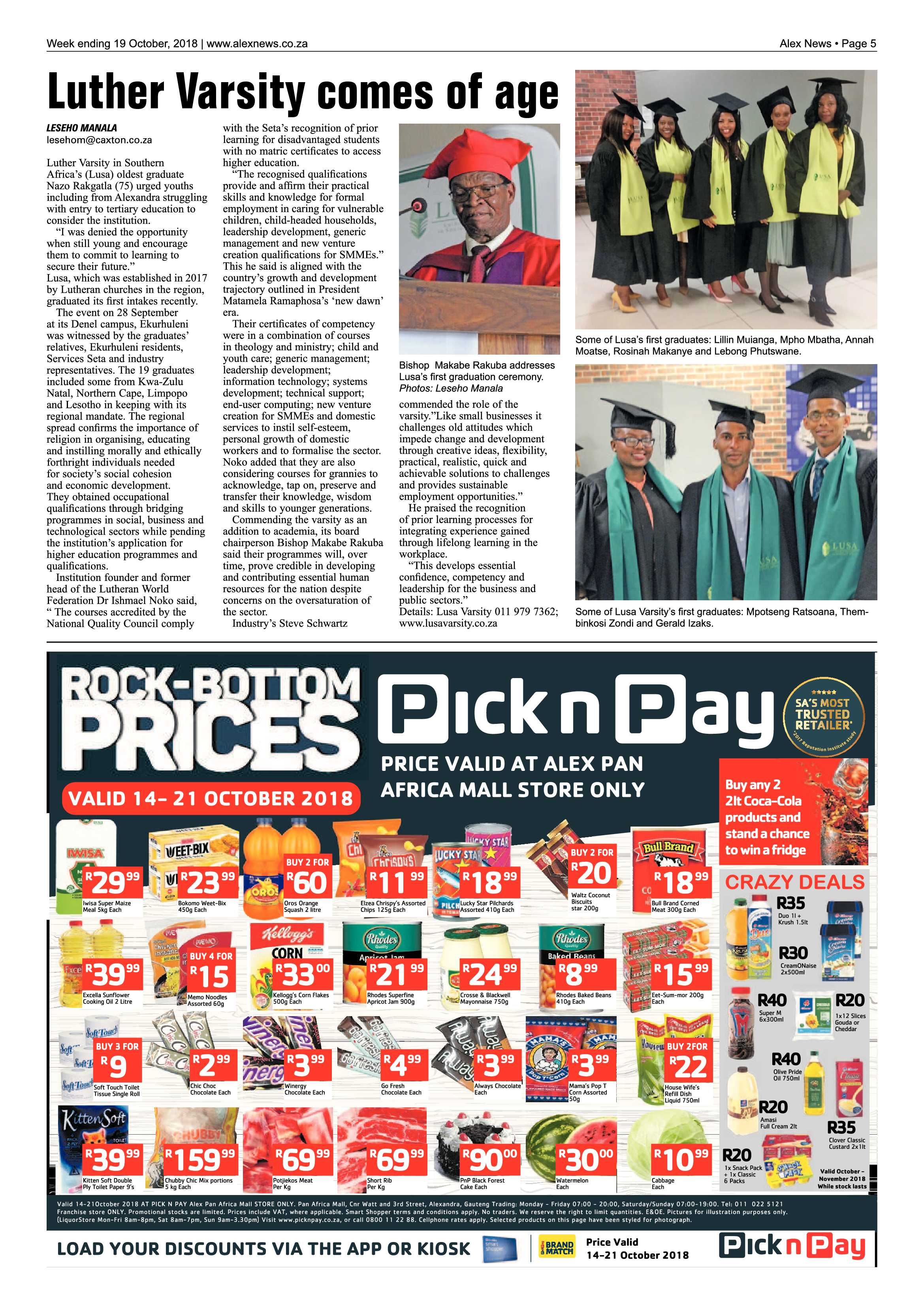 Alex News 19 October, 2018 page 5
