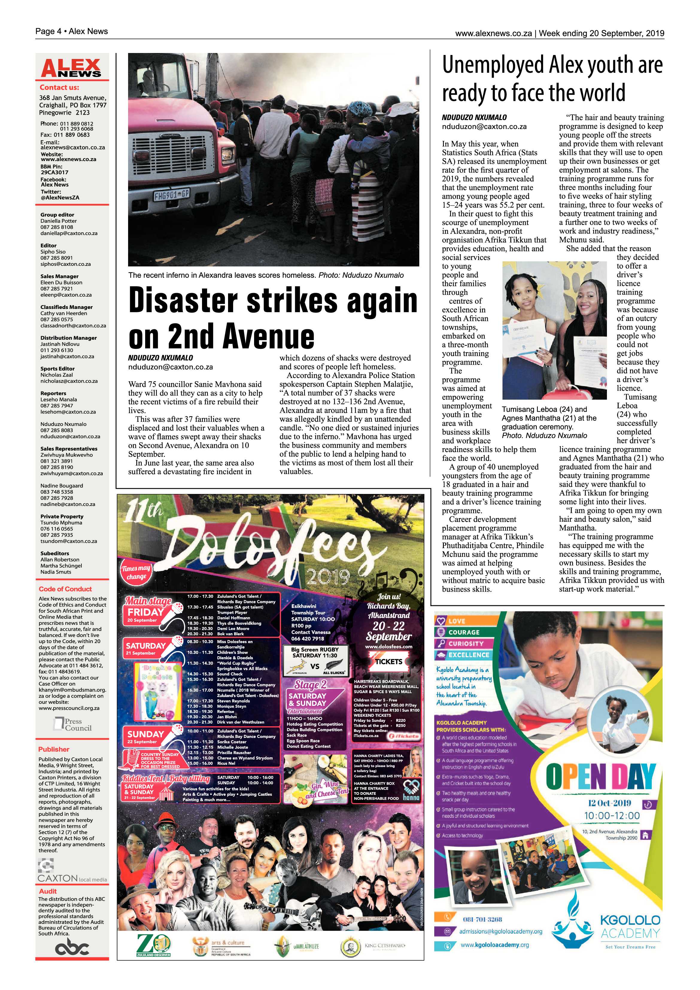 Alex News 19 September, 2019 page 4