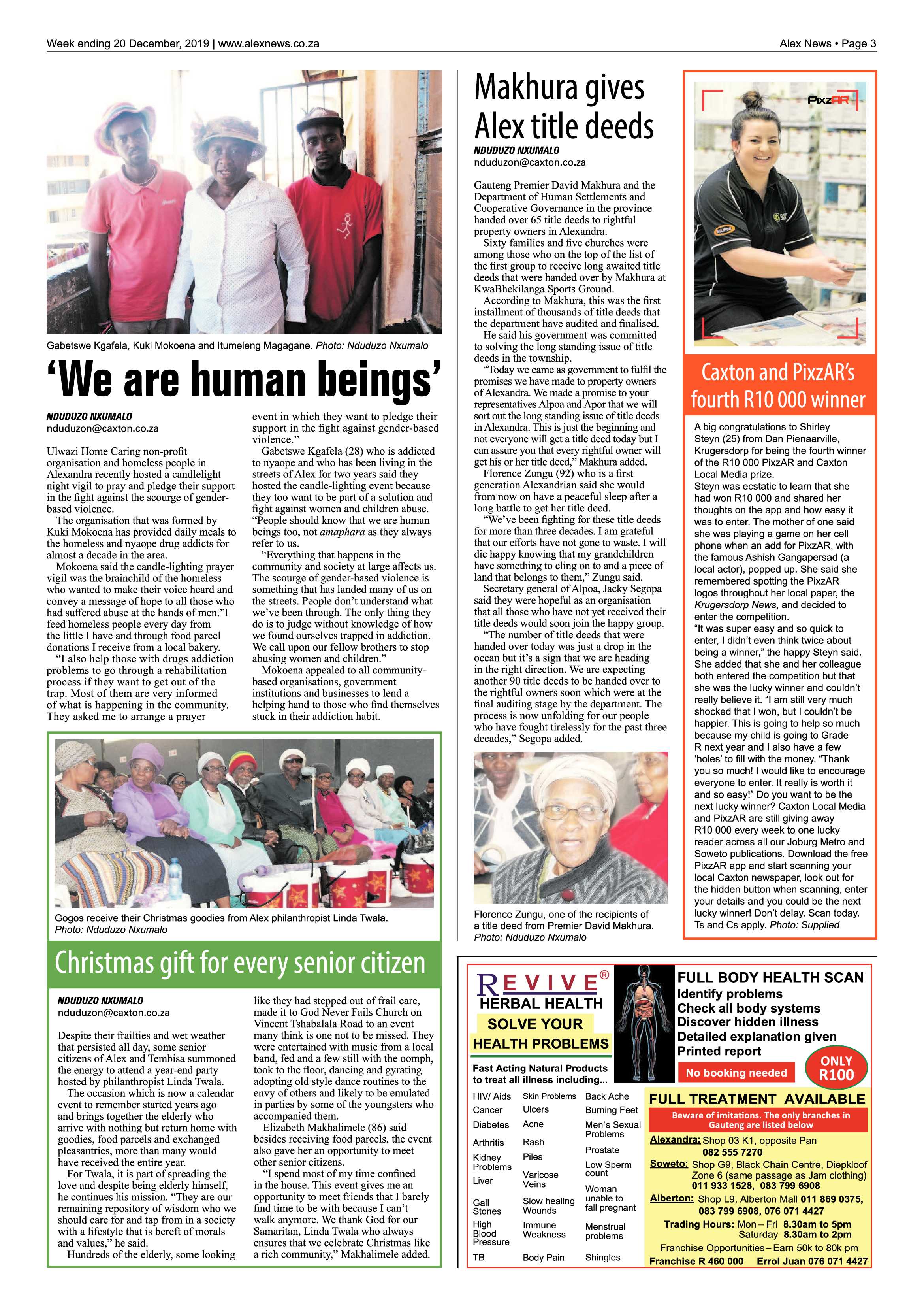 Alex News 20 December 2019 page 3