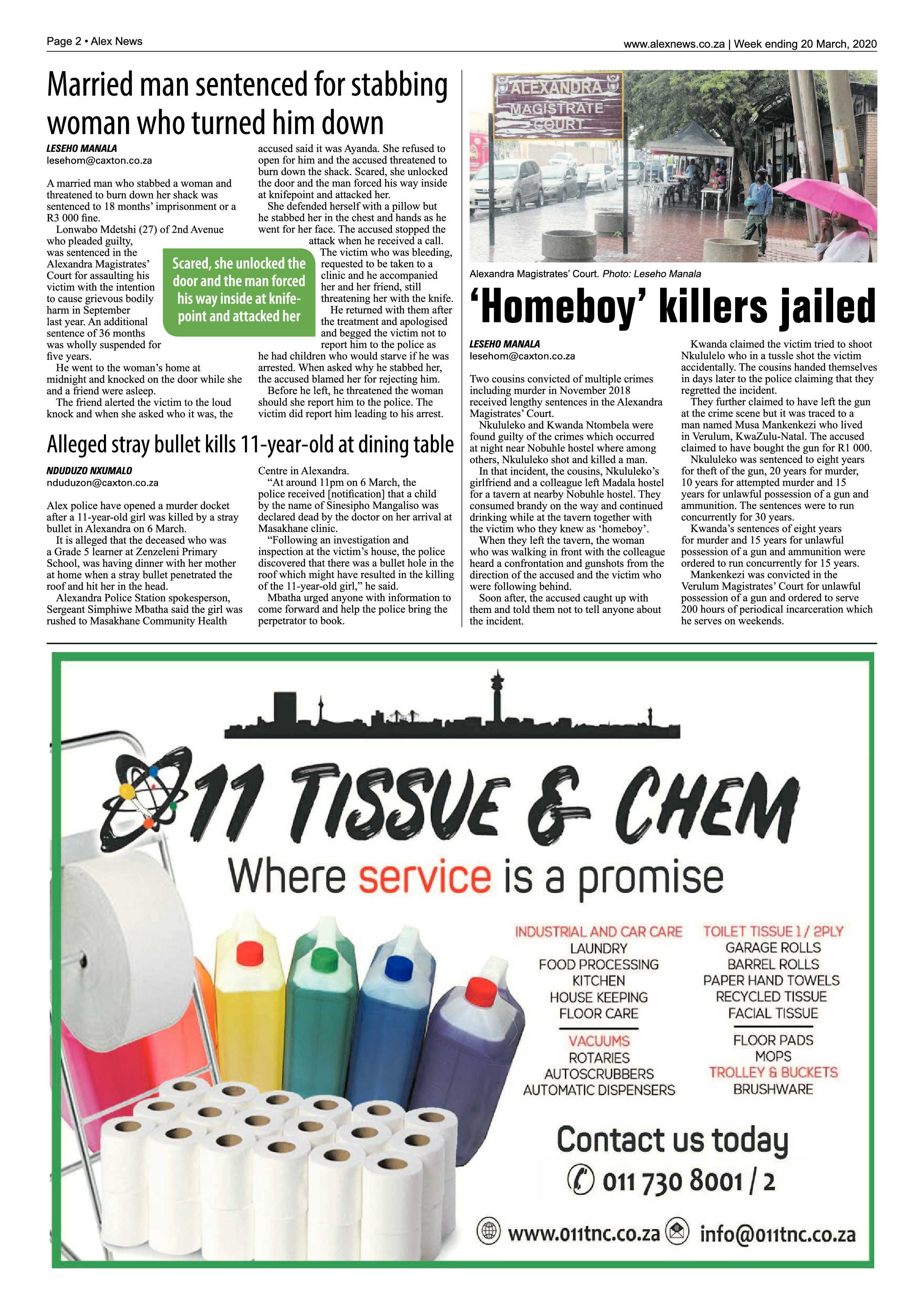 Alex News 20 March 2020 page 2