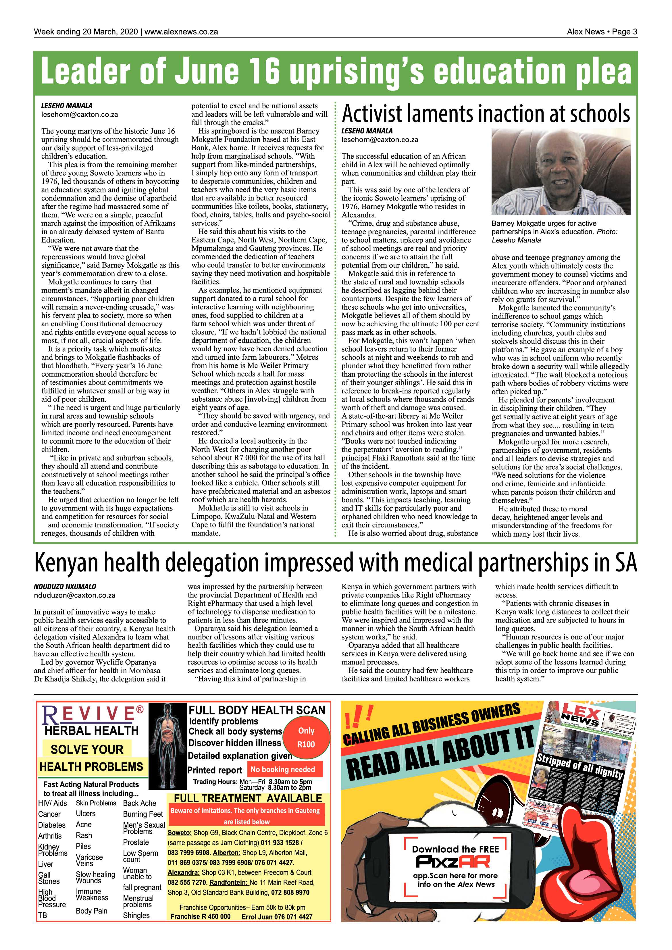 Alex News 20 March 2020 page 3