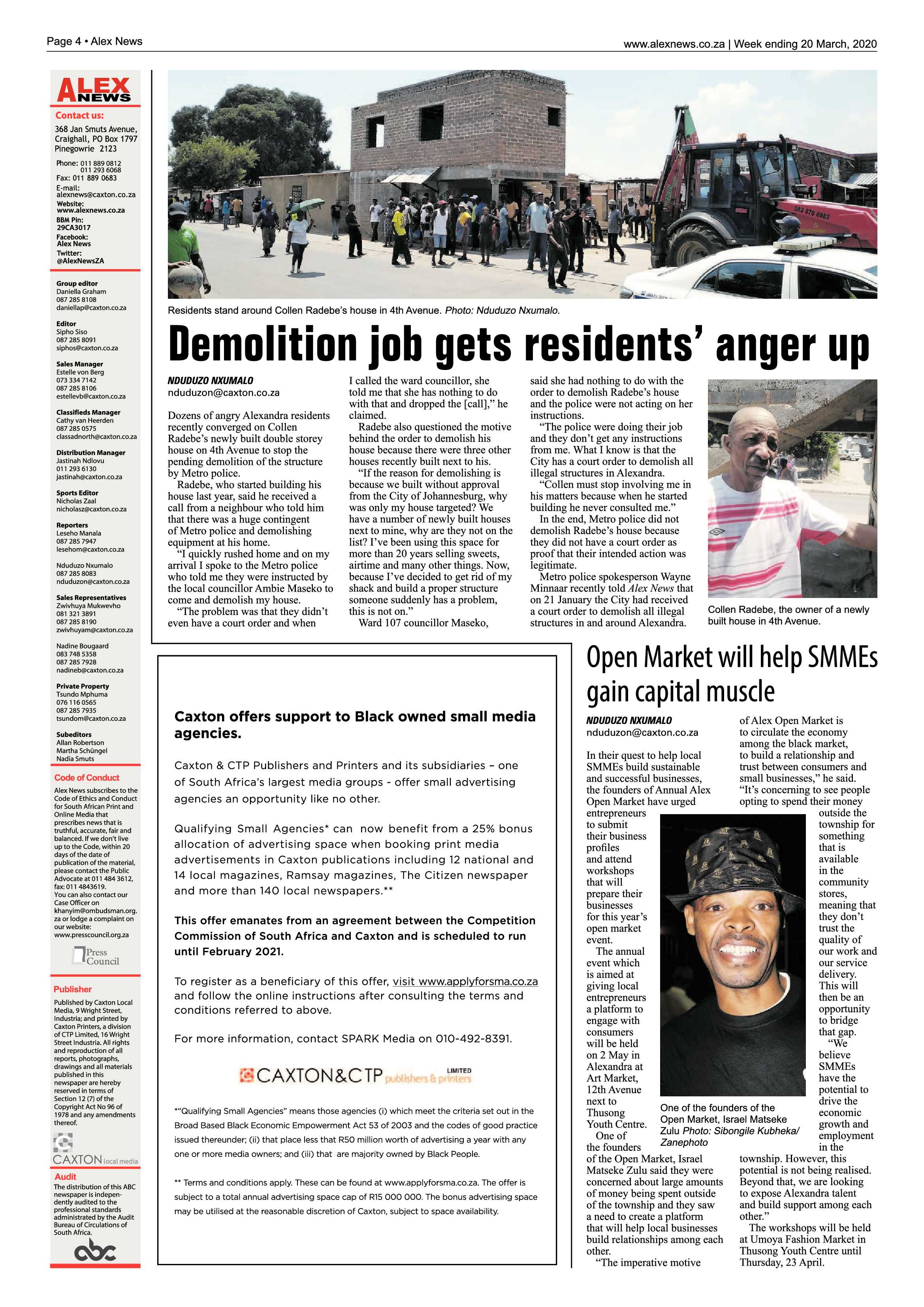 Alex News 20 March 2020 page 4