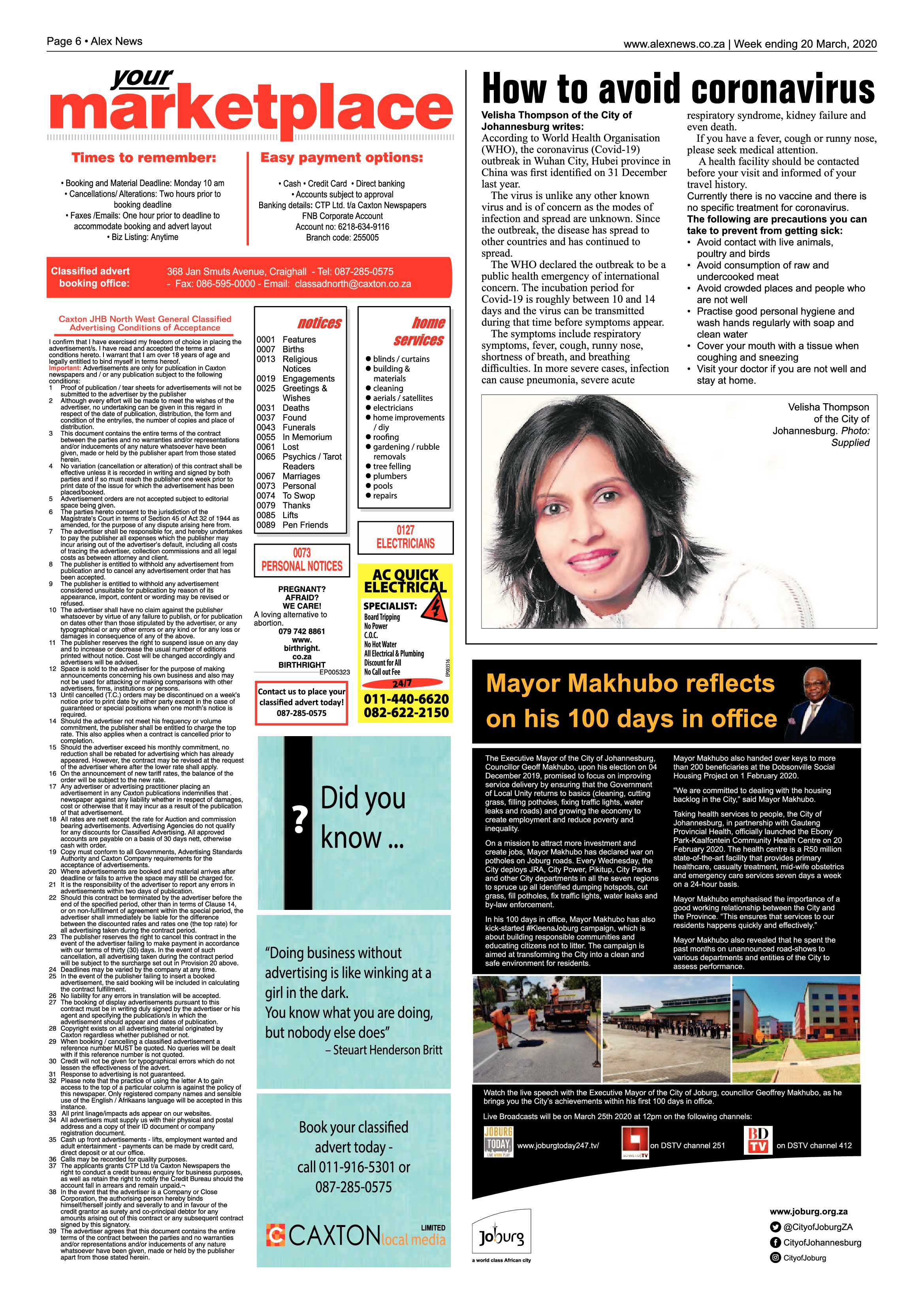 Alex News 20 March 2020 page 6