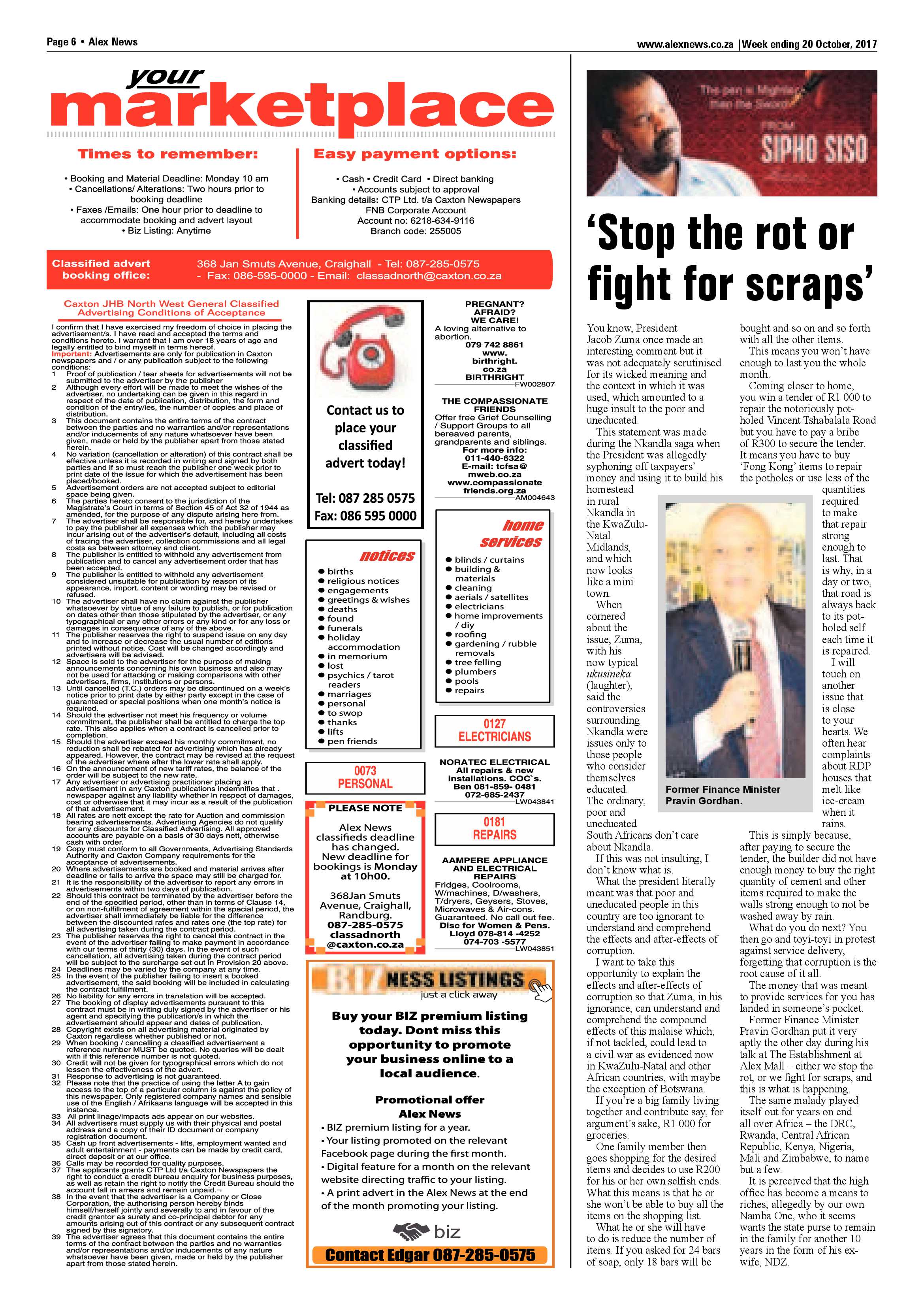 Alex News 20 October 2017 page 6