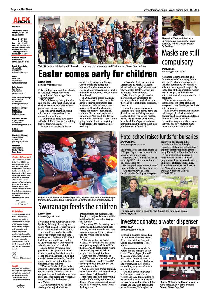 Alex News 15 April 2022 page 4