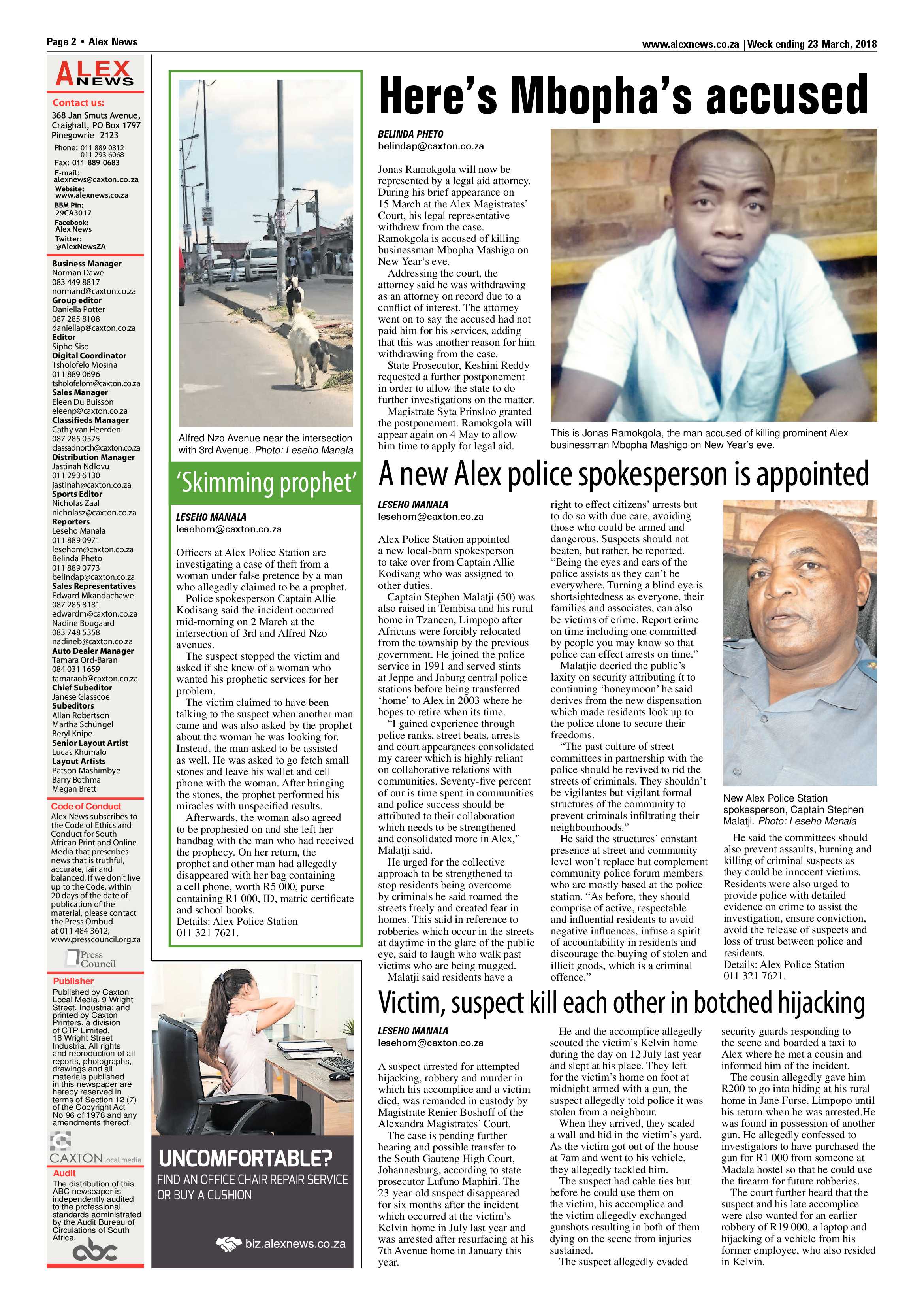 Alex News 23 March 2018 page 2