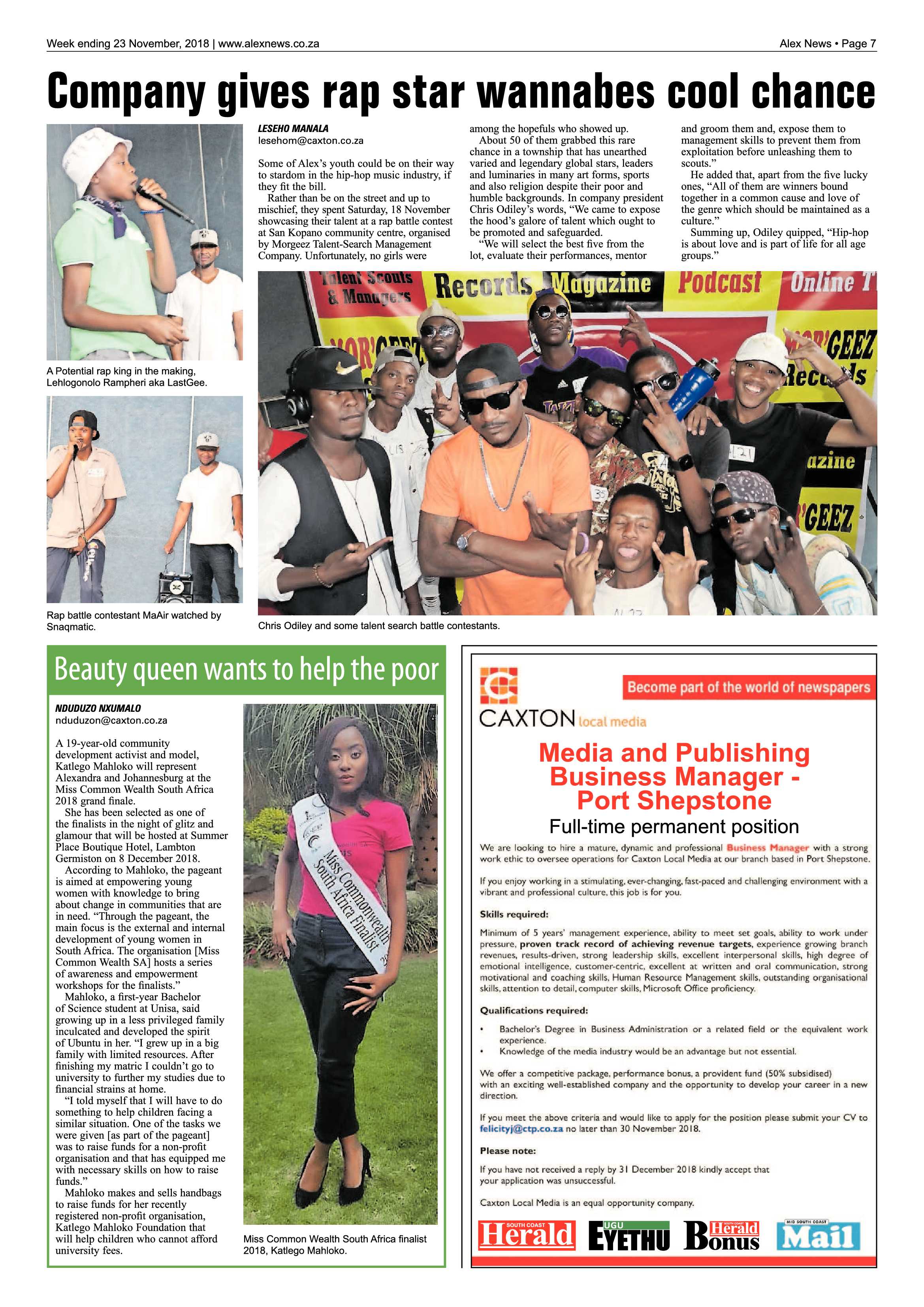 Alex News 23 November, 2018 page 7